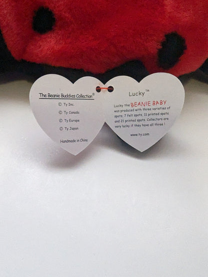 Ty Beanie Buddy - Lucky The Ladybug (10in) - Vintage Beanies Canada