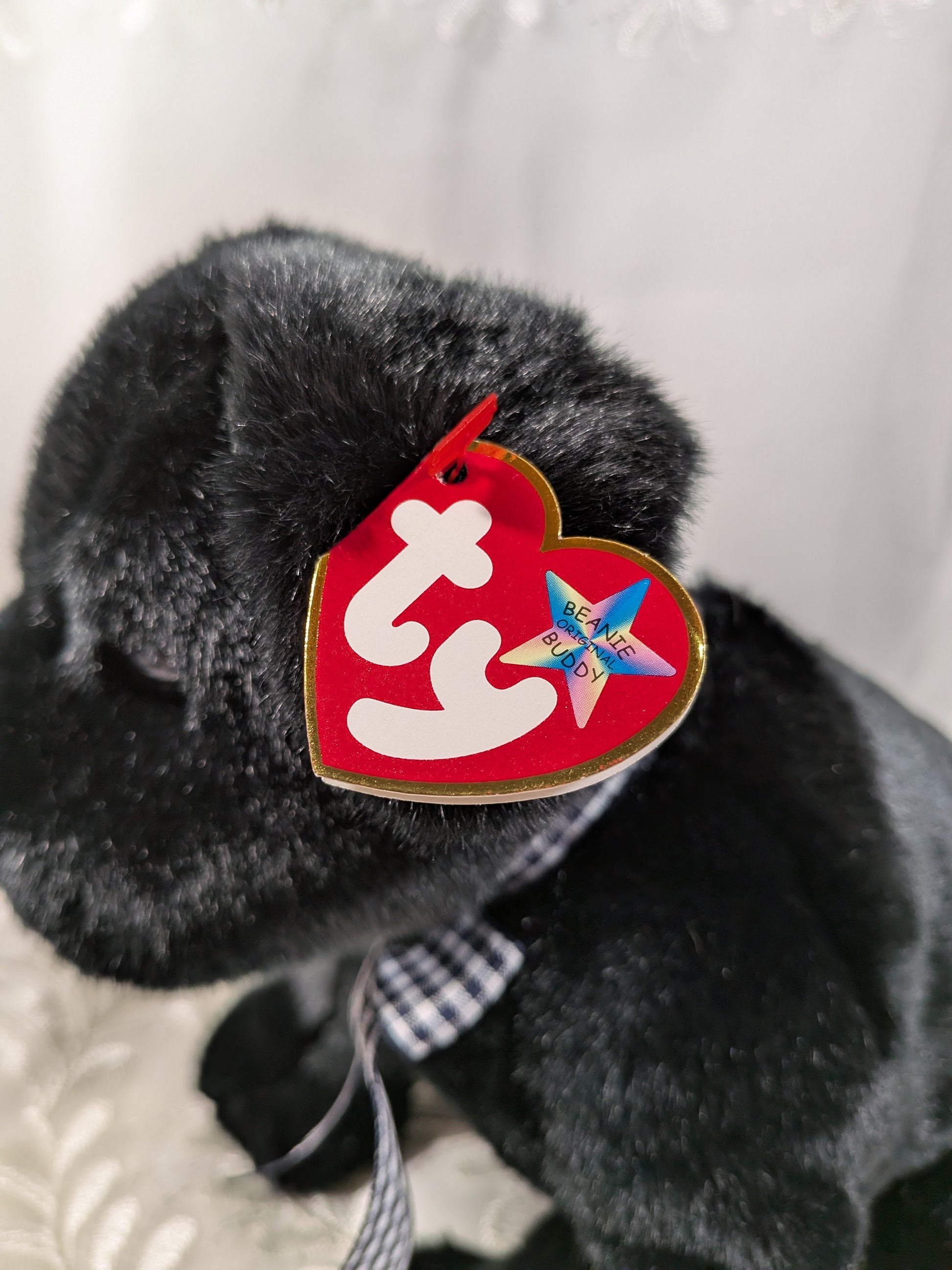 Ty Beanie Buddy - Luke the Black Lab Dog (9.5in) - Vintage Beanies Canada
