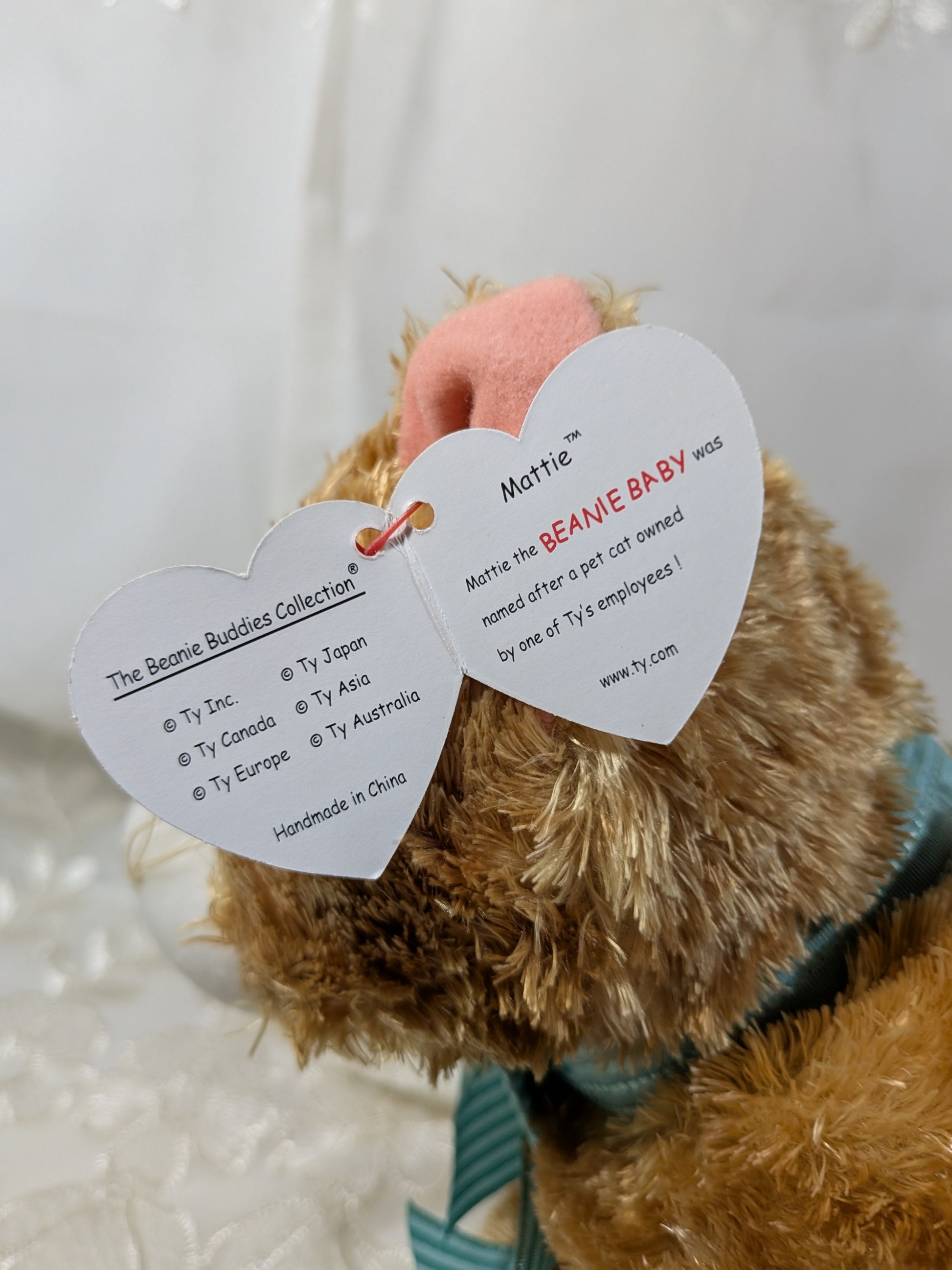 Ty Beanie Buddy - Mattie The Cat (11in) *Rare* - Vintage Beanies Canada
