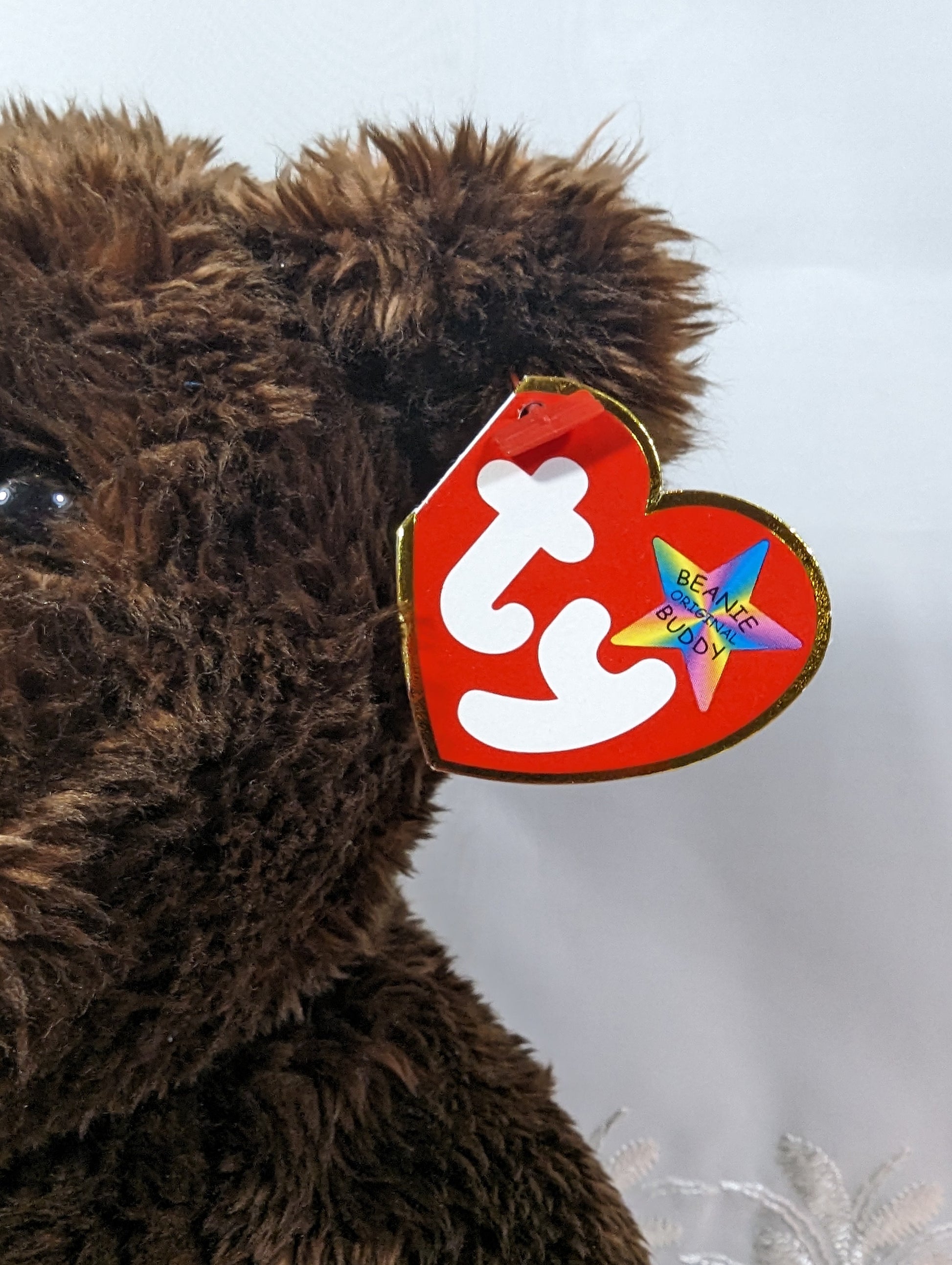 Ty Beanie Buddy - M.C. Beanie the Brown Mastercard Bear (14in) Near Mint Tag - Vintage Beanies Canada