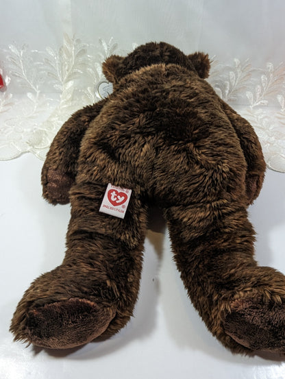 Ty Beanie Buddy - M.C. Beanie the Brown Mastercard Bear (14in) Near Mint Tag - Vintage Beanies Canada