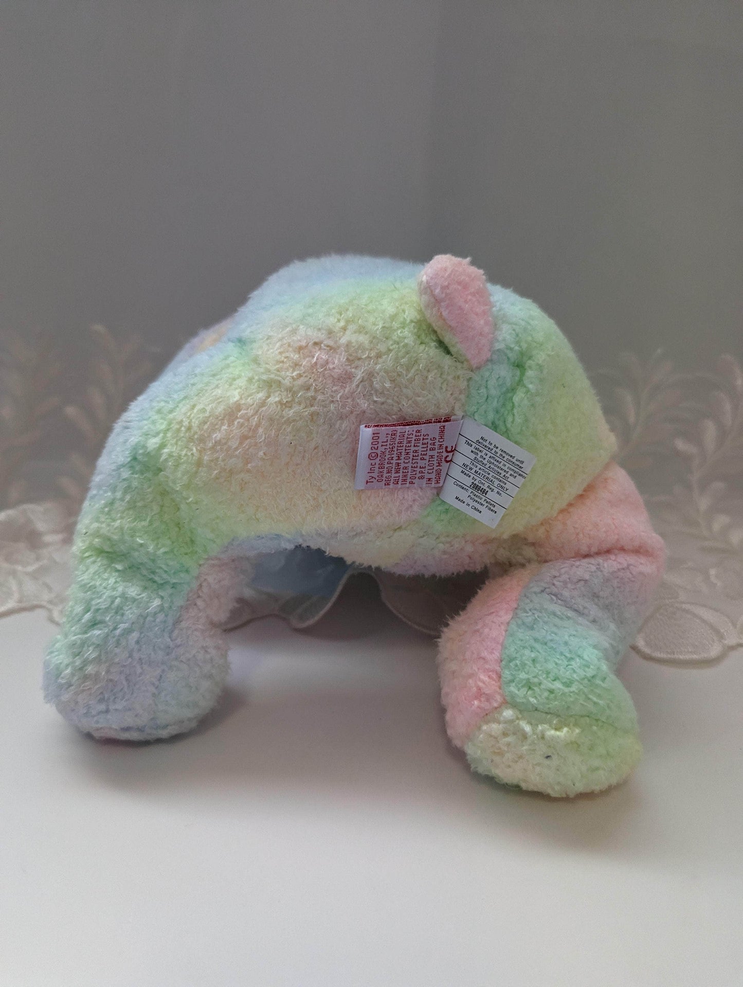 Ty Beanie Buddy - Mellow The Multicolored Bear (10in) - Vintage Beanies Canada