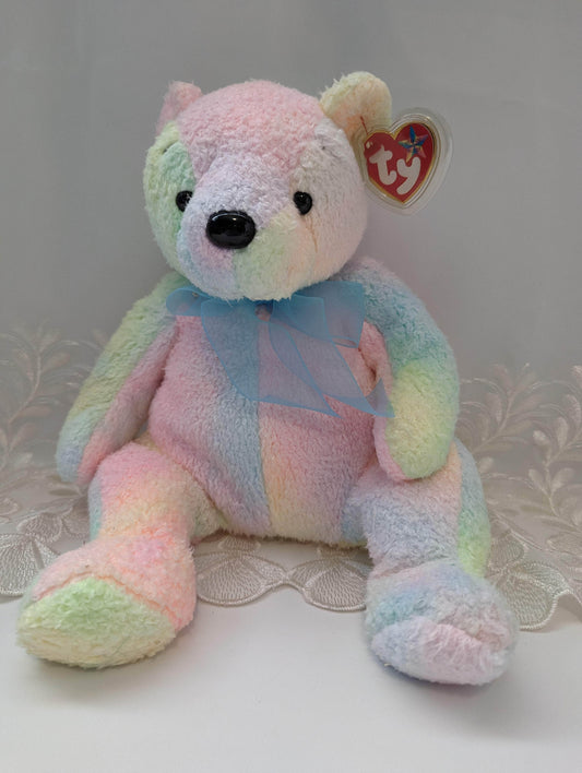 Ty Beanie Buddy - Mellow The Multicolored Bear (10in) - Vintage Beanies Canada