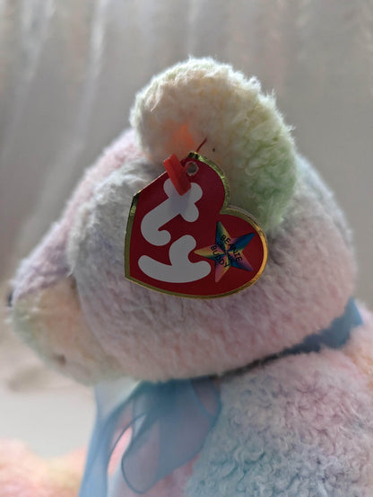 Ty Beanie Buddy - Mellow The Multicolored Bear (10in) - Vintage Beanies Canada