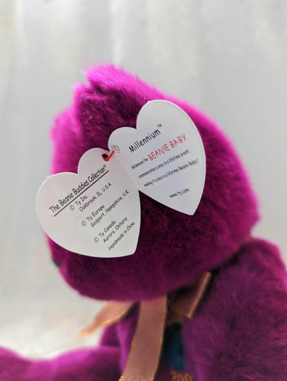 Ty Beanie Buddy - Millennium The Bear (13in) - Vintage Beanies Canada