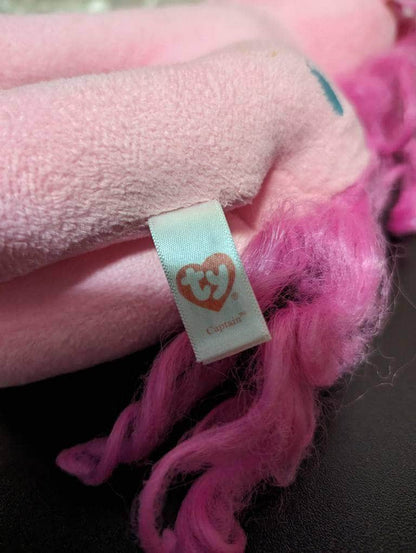 Ty Beanie Buddy - My Little Pony - Pinkie Pie with Captain Tush tag *Error* (11 inch) No Hang Tag - Vintage Beanies Canada