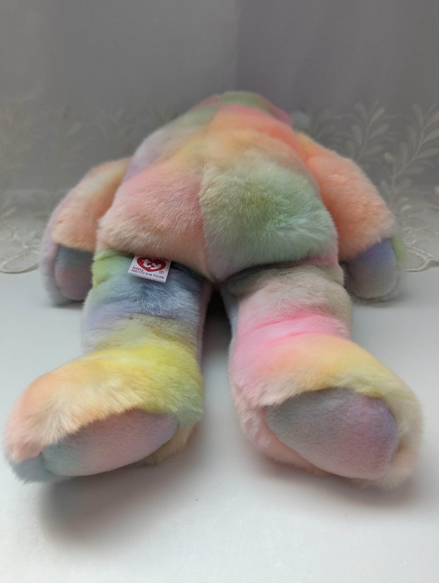 Ty Beanie Buddy - Peace The Bear (Light Version) 13in - Vintage Beanies Canada
