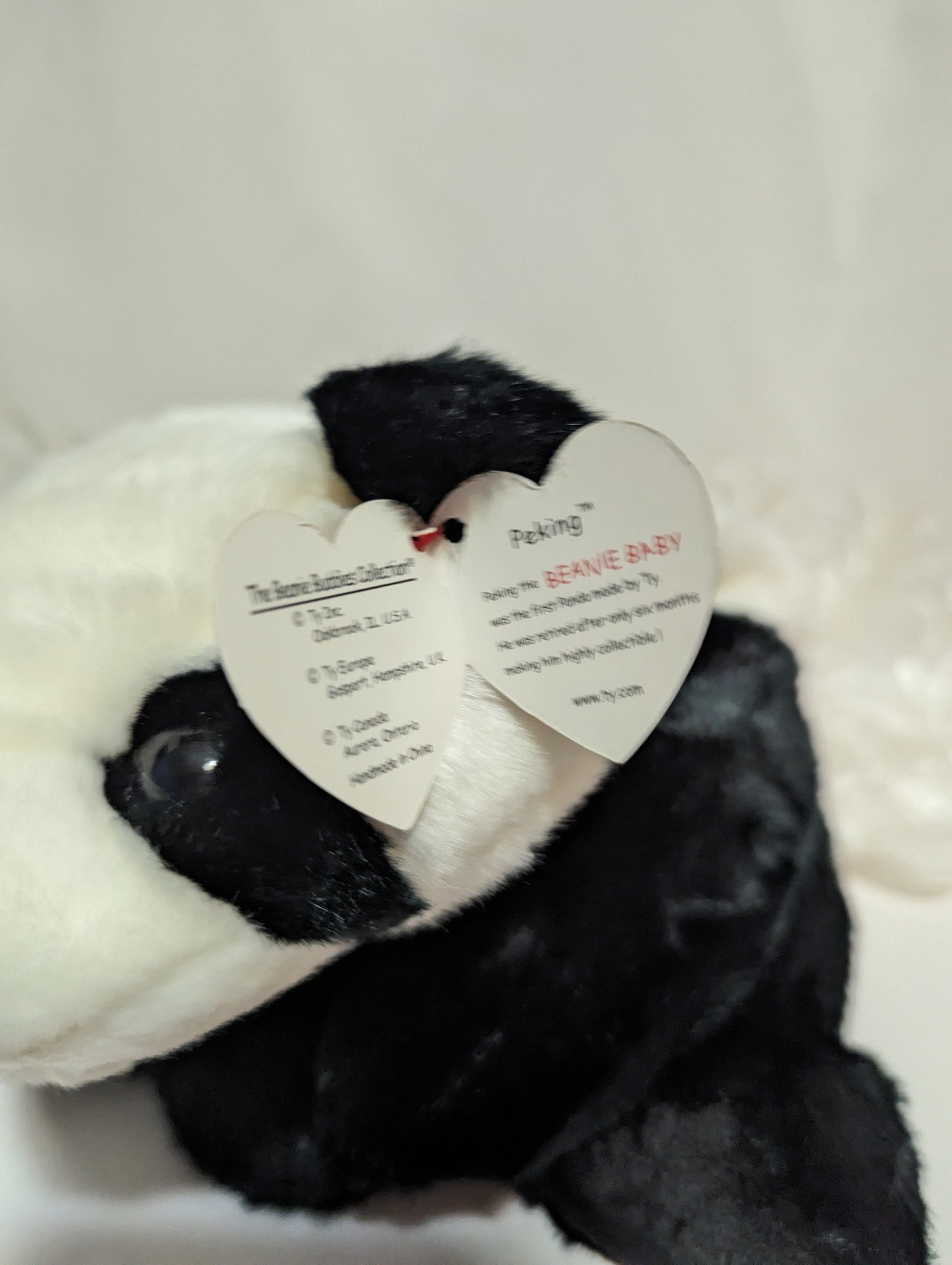 Ty Beanie Buddy Peking The Panda Bear (13in) Vintage Beanies