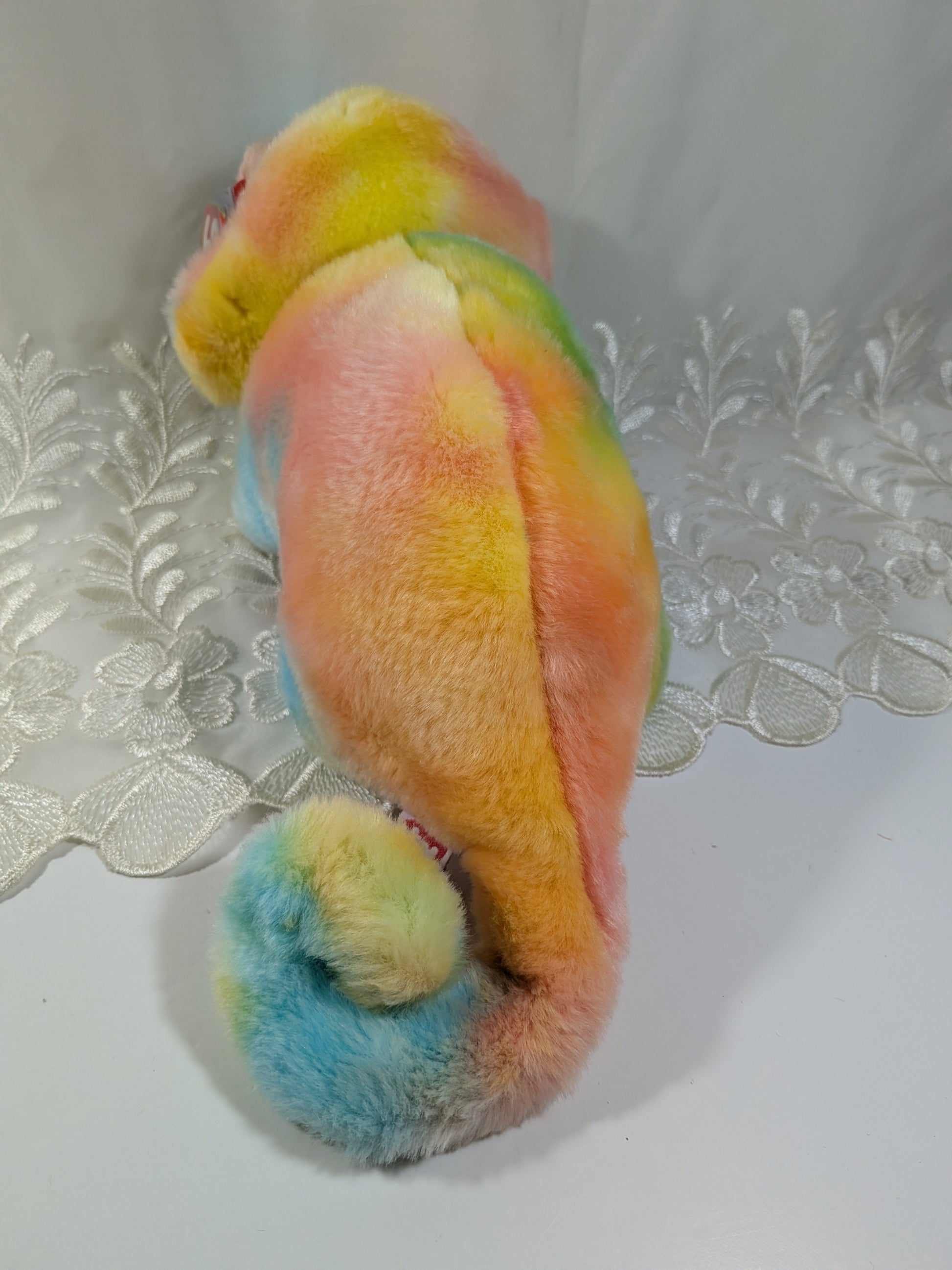 TY Beanie Buddy - Rainbow the Tie - Dye Chameleon (12.5 in) Non - Mint Tag - Vintage Beanies Canada