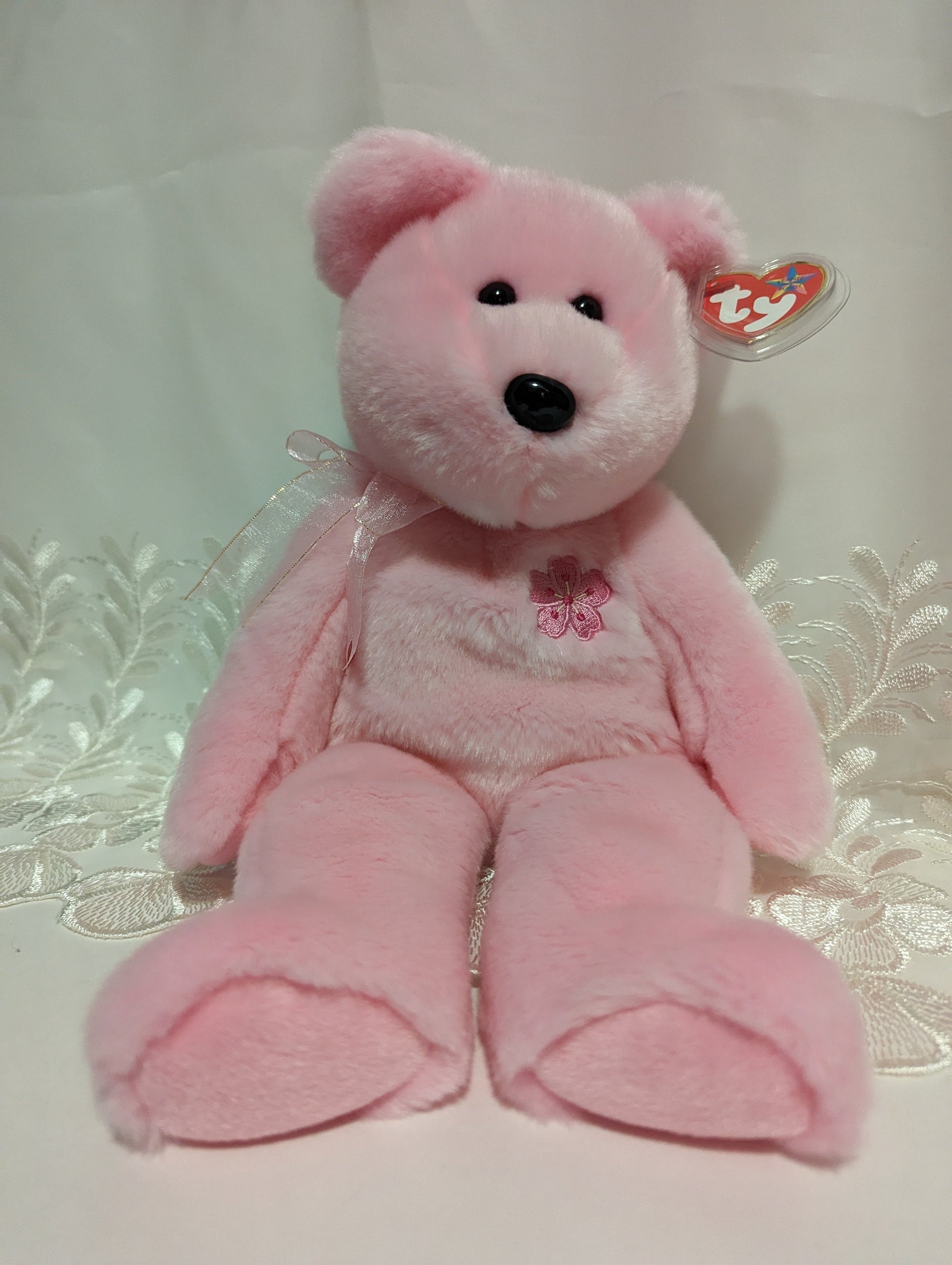 Ty Beanie Buddy - Sakura The Pink Bear (14in) Japanese Exclusive - Vintage Beanies Canada