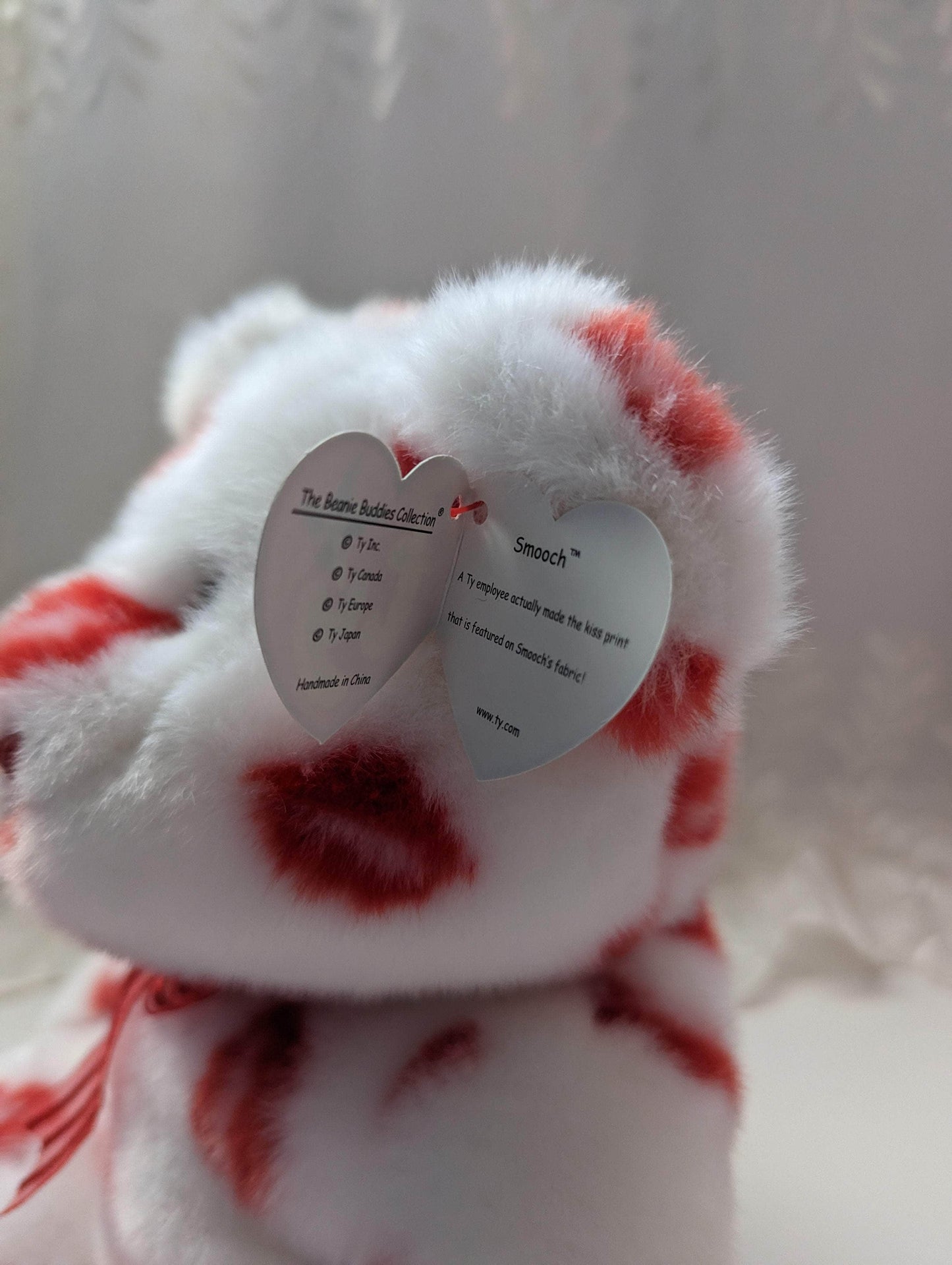 Ty Beanie Buddy - Smooch The Bear (13in) - Vintage Beanies Canada