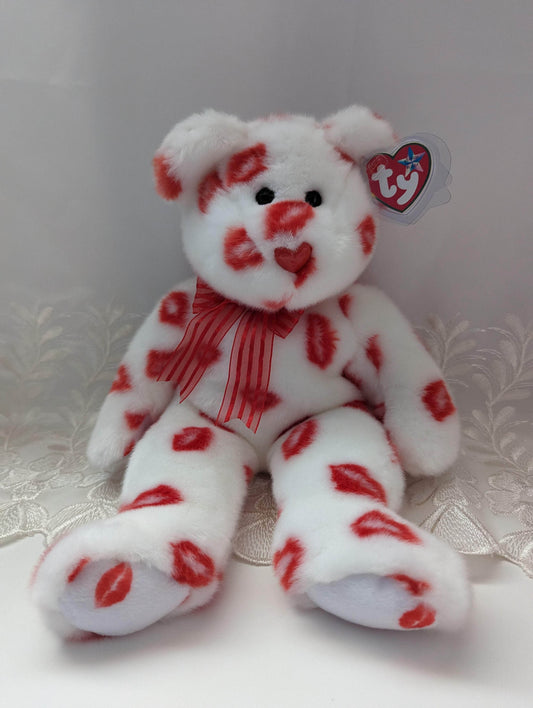 Ty Beanie Buddy - Smooch The Bear (13in) - Vintage Beanies Canada