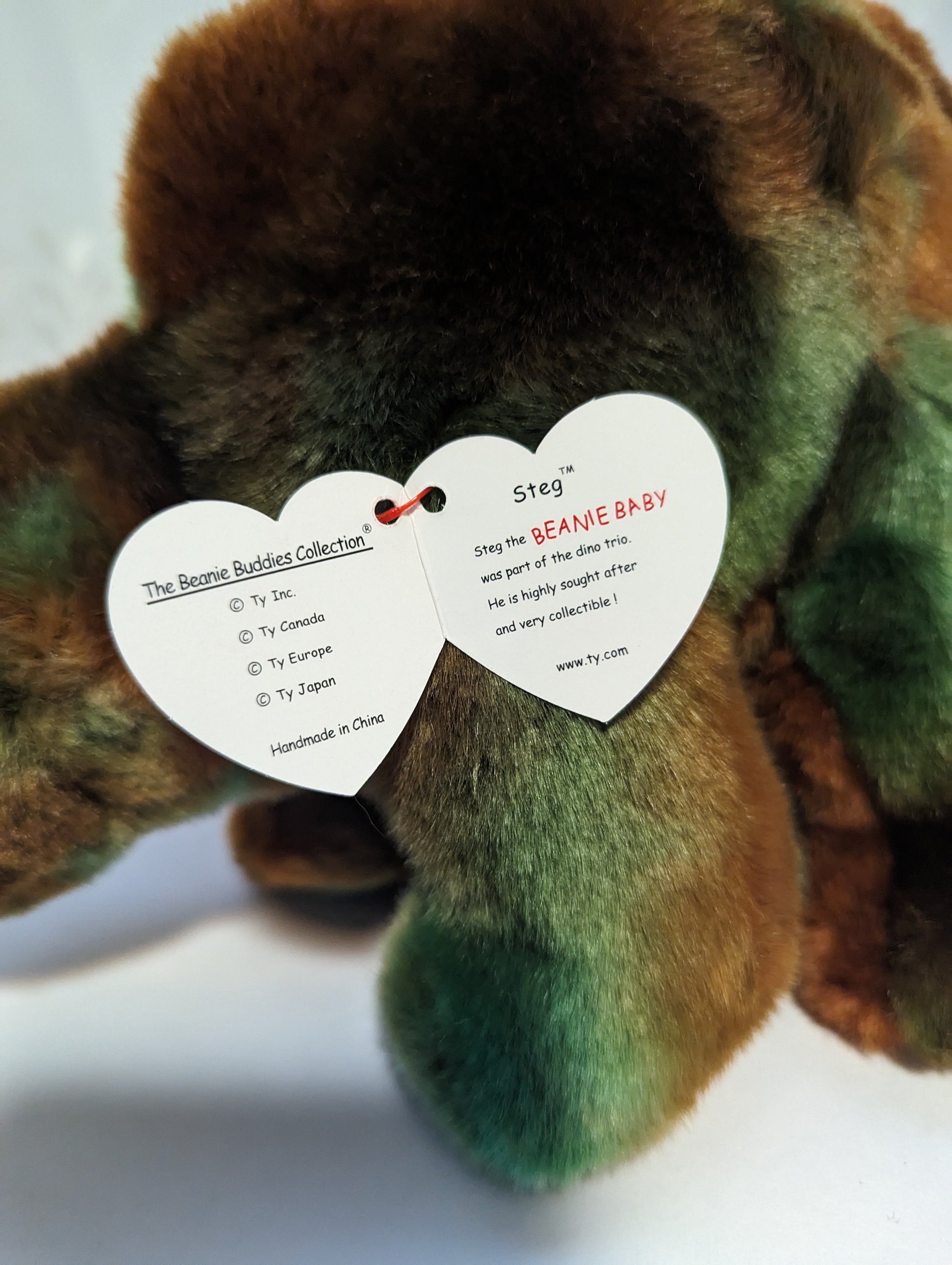Ty Beanie Buddy Steg The Stegosaurus Dinosaur (13in) Vintage