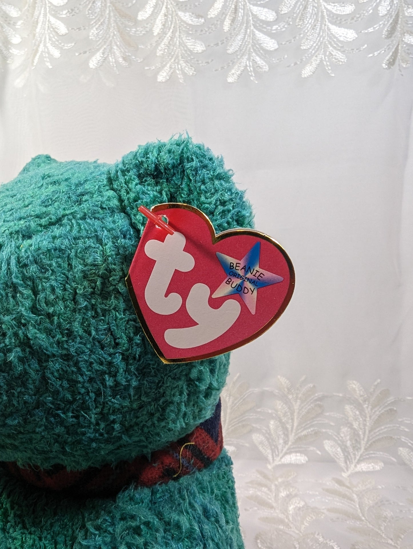 Ty Beanie Buddy - Wallace The Bear (12in) Faded Tag - Vintage Beanies Canada