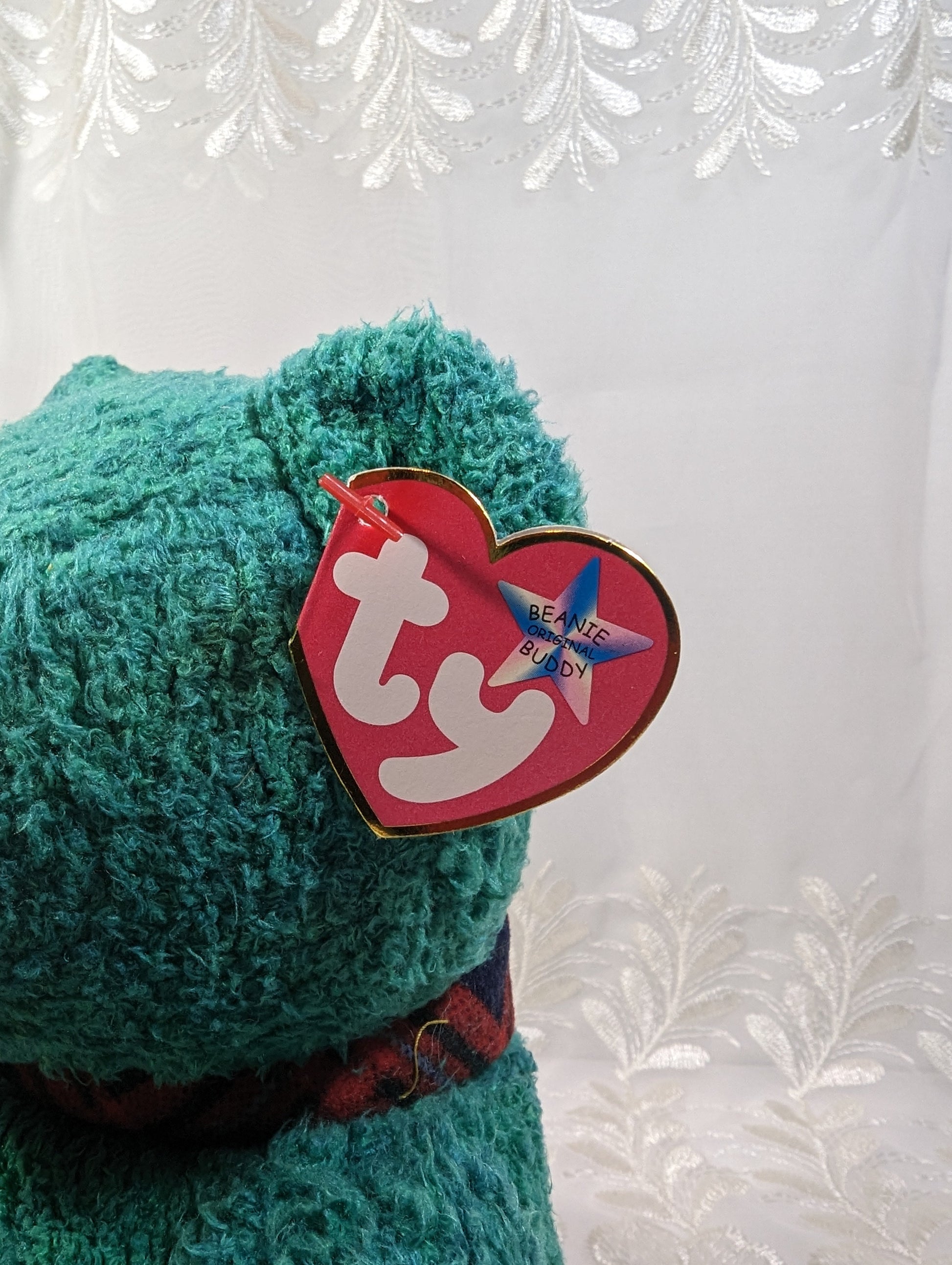 Ty Beanie Buddy - Wallace The Bear (12in) Faded Tag - Vintage Beanies Canada