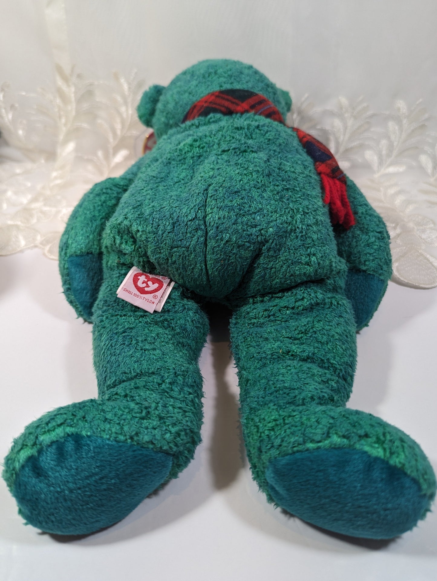 Ty Beanie Buddy - Wallace The Bear (12in) Faded Tag - Vintage Beanies Canada