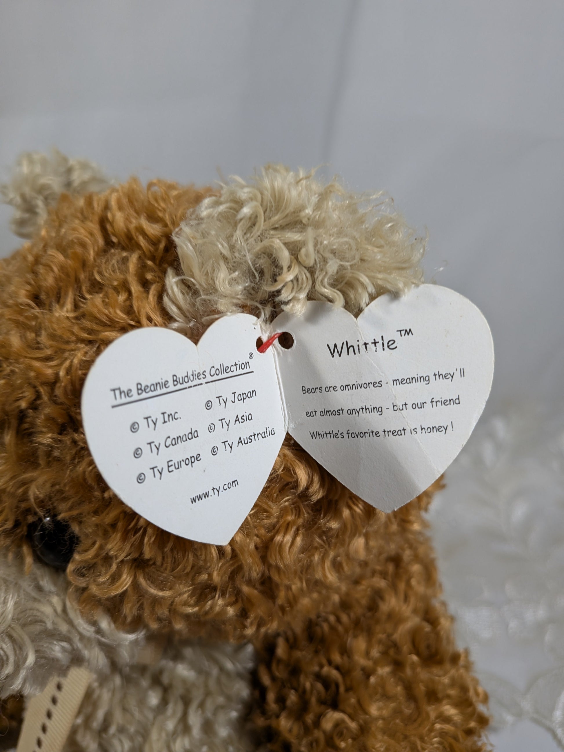 Ty Beanie Buddy - Whittle The Bear (9in) Non - mint Tag - Vintage Beanies Canada