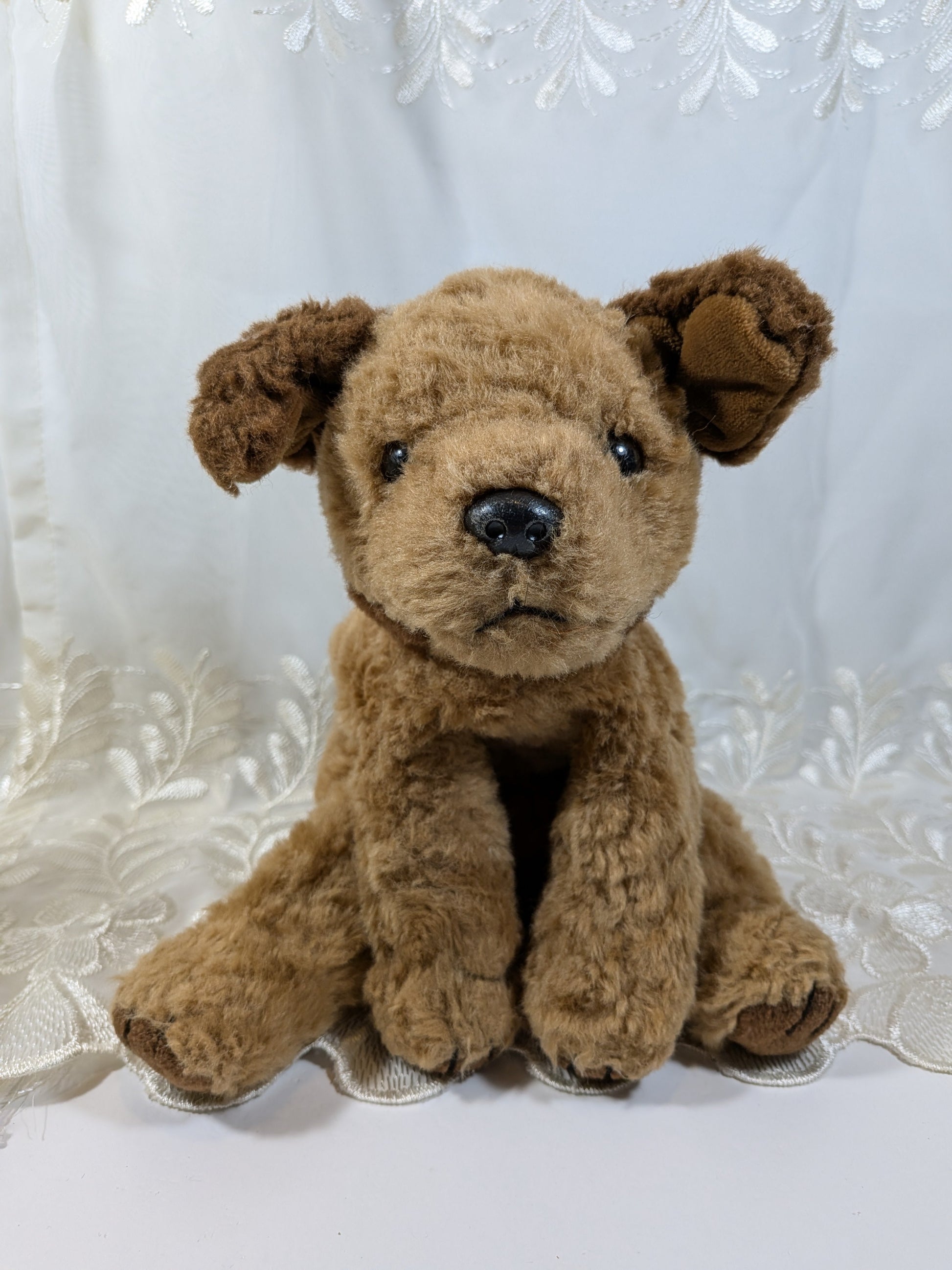 Ty Classic Collection - Chips The Brown Dog (10in) No Tag - Vintage Beanies Canada