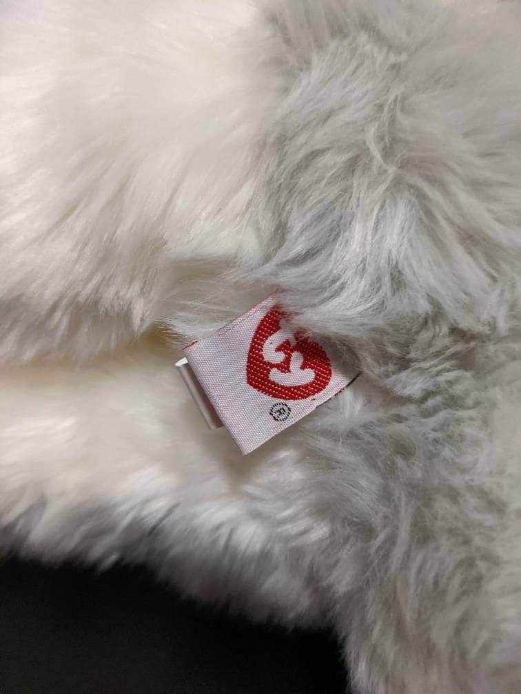 Ty Classic Collection - Dancer The Fluffy Dog With Scarf (15in) Near Mint - Vintage Beanies Canada