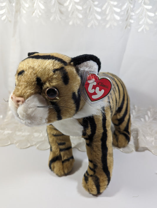 Ty Classic Collection - Dash the Tiger (13 in) Non - mint Tag - Vintage Beanies Canada