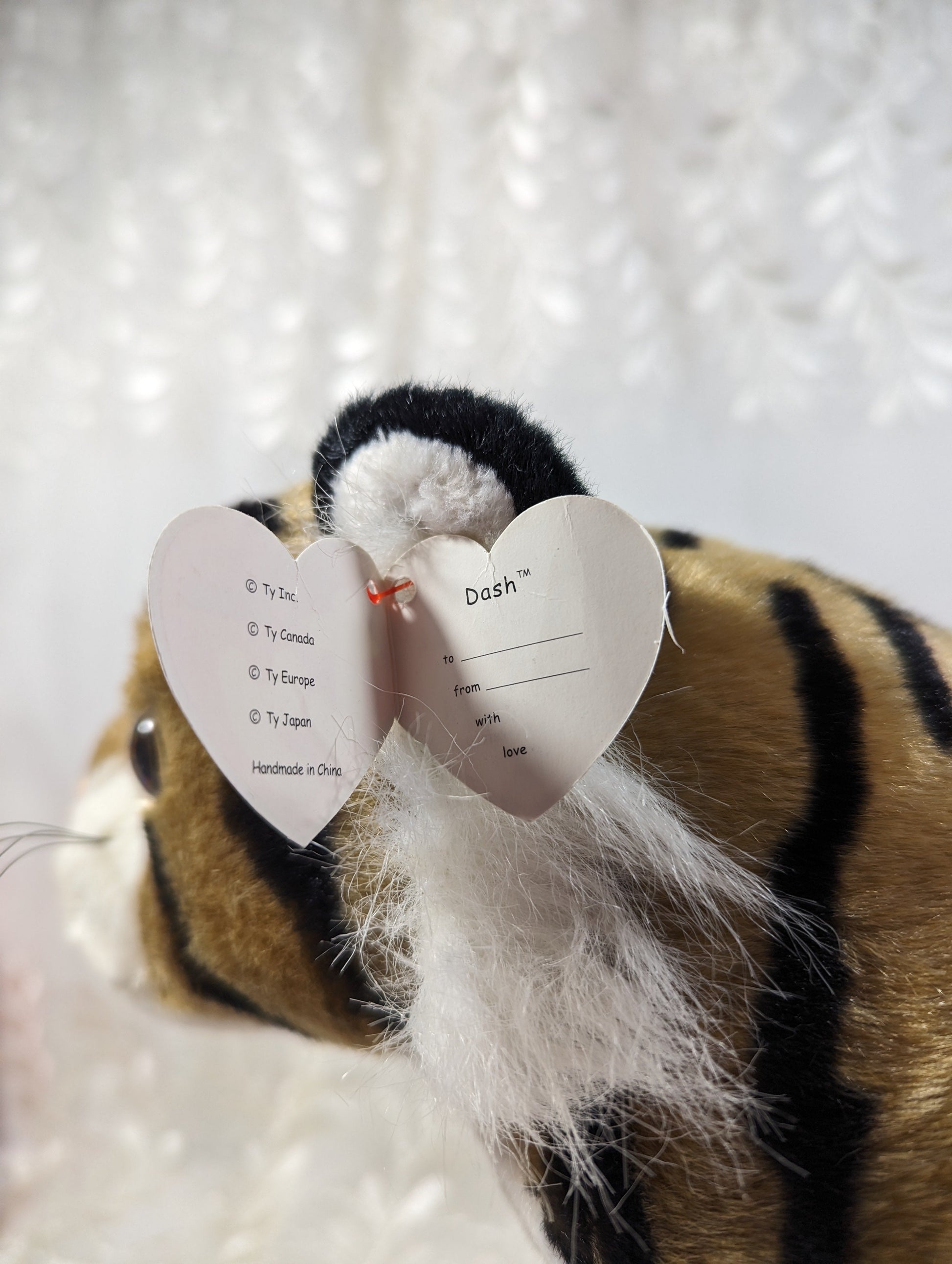 Ty Classic Collection - Dash the Tiger (13 in) Non - mint Tag - Vintage Beanies Canada