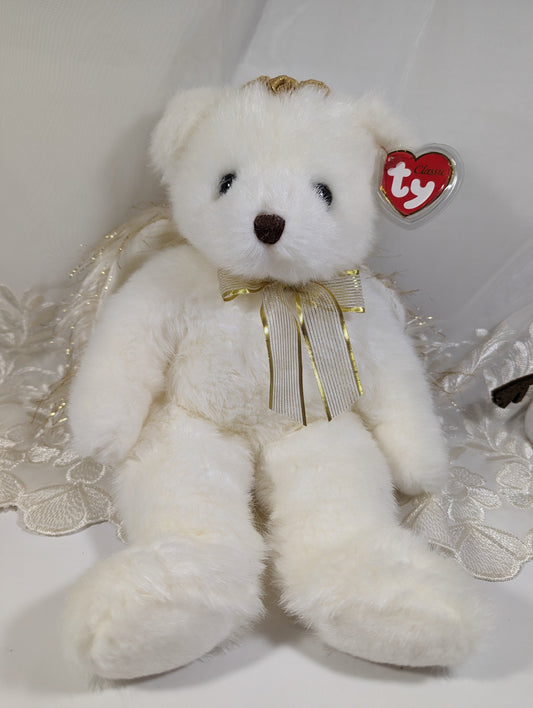 Ty Classic Collection - Divine The Angel Bear (12in) - Vintage Beanies Canada