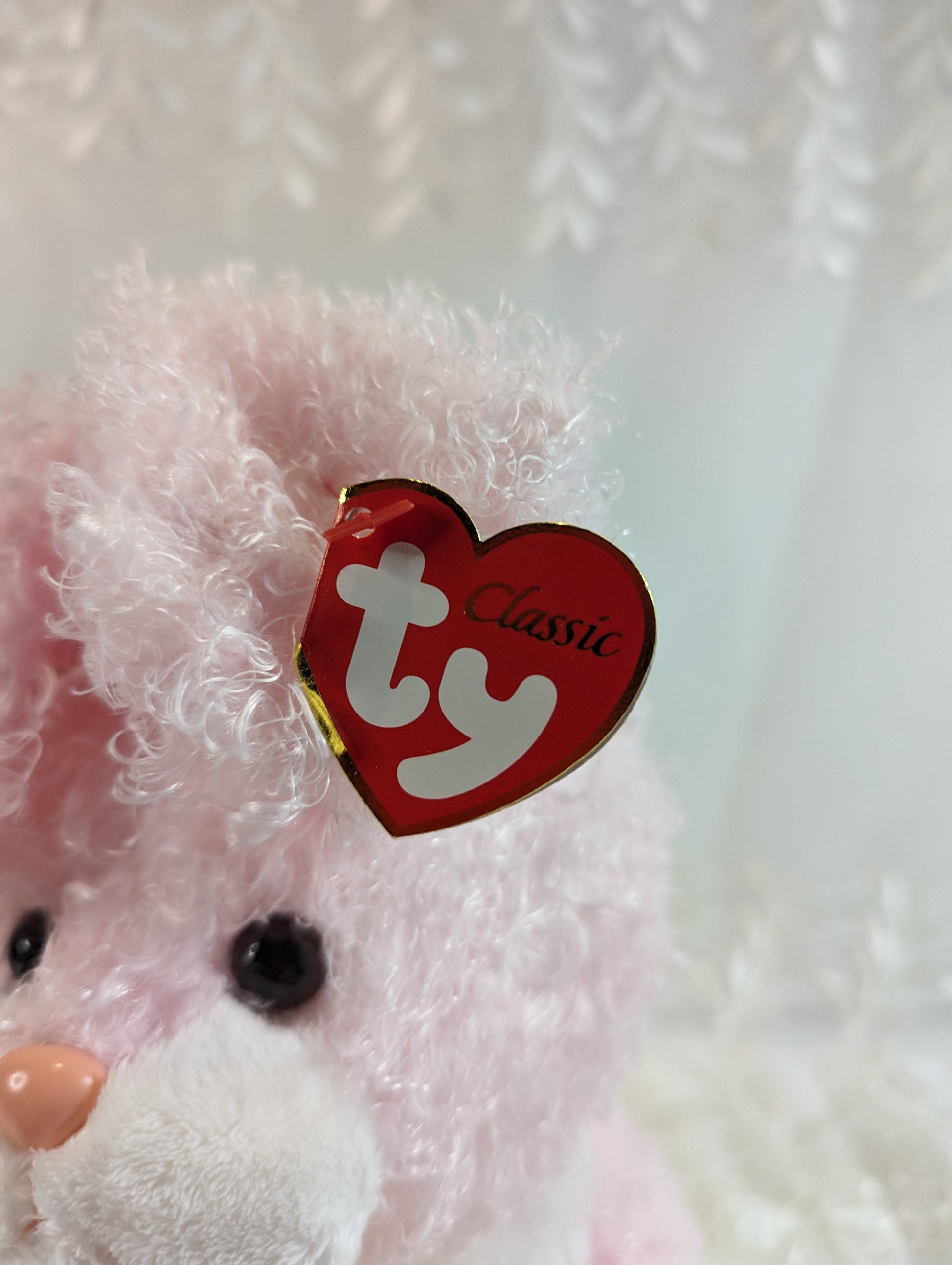 Ty Classic Collection - Eggsworth The Pink Easter Bunny (9in) - Vintage Beanies Canada