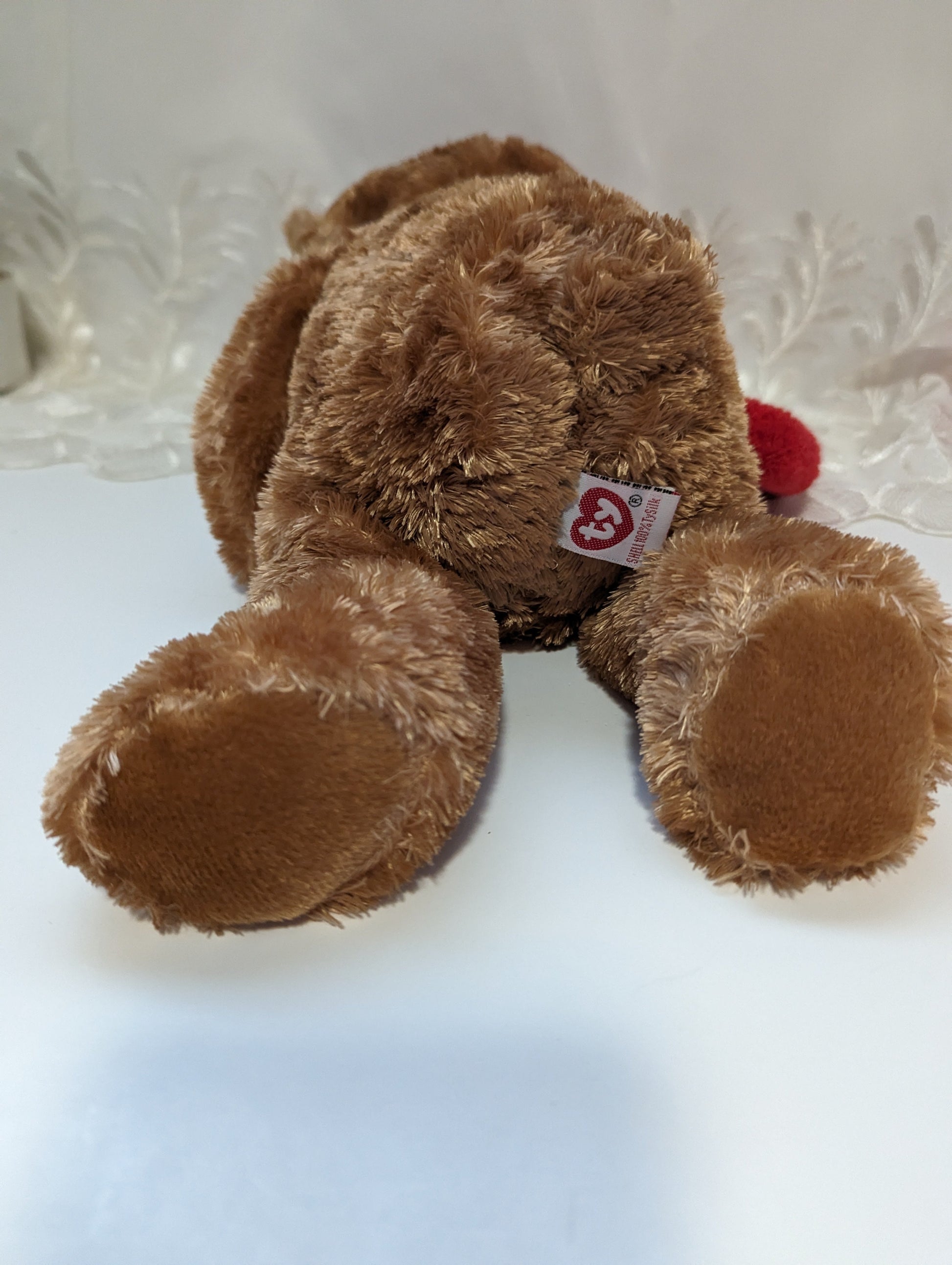 Ty Classic Collection - Everheart The Bear Holding A Heart (13in) - Vintage Beanies Canada