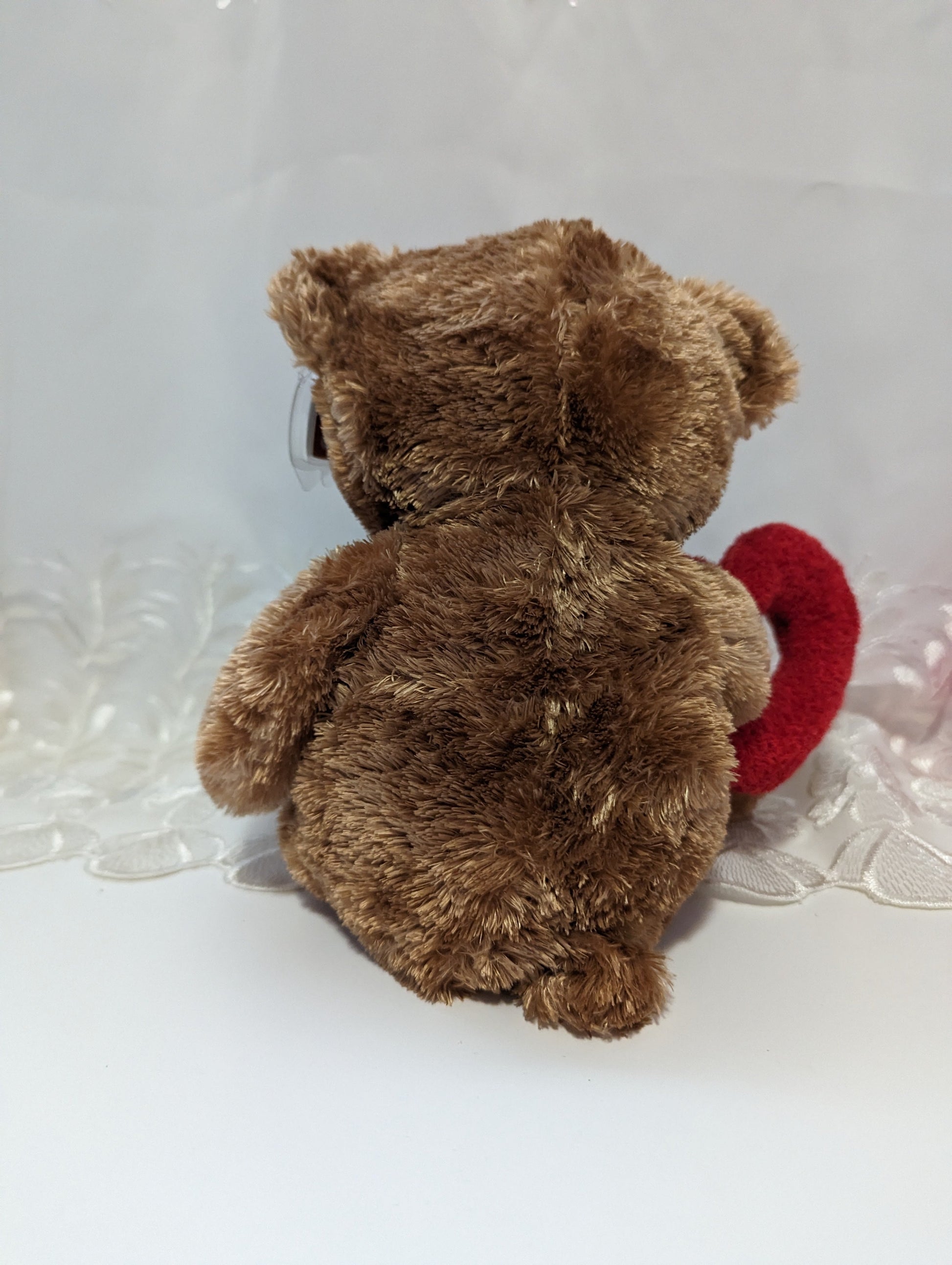 Ty Classic Collection - Everheart The Bear Holding A Heart (13in) - Vintage Beanies Canada