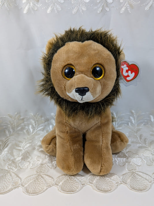 Ty Classic Collection - Louie the Lion (10in) Darker Mane, Scuffed eyes - Vintage Beanies Canada