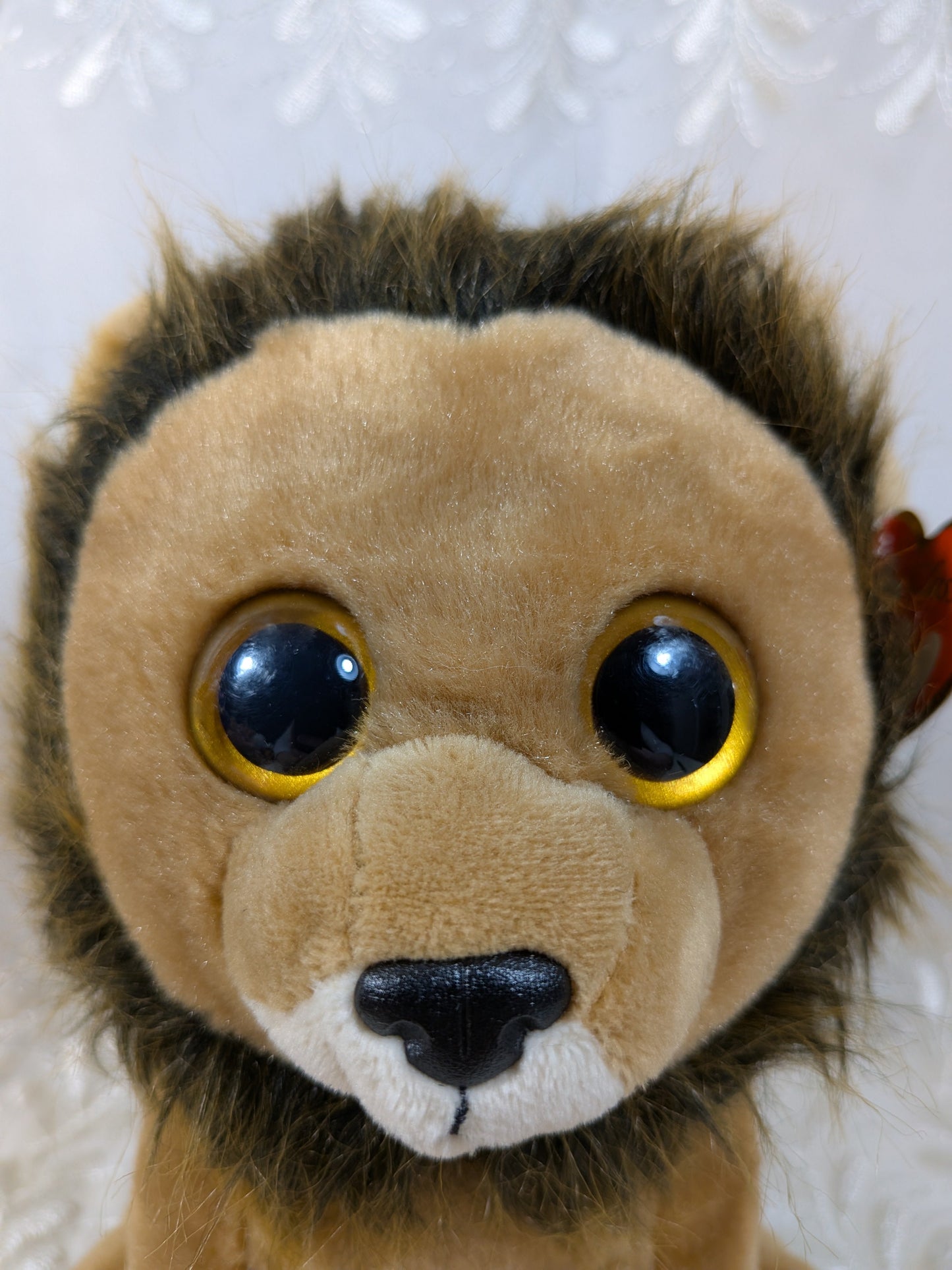 Ty Classic Collection - Louie the Lion (10in) Darker Mane, Scuffed eyes - Vintage Beanies Canada
