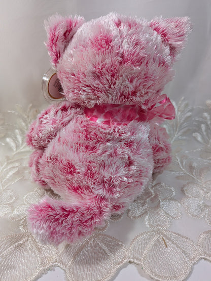 Ty Classic Collection - Meows the Adorable Pink Cat with Pink Bow (10 in) - Vintage Beanies Canada