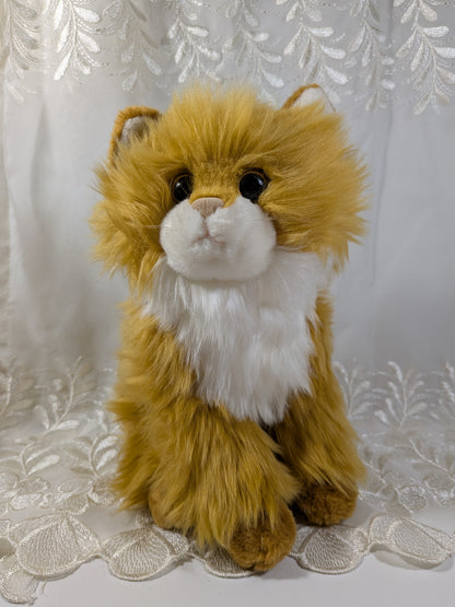 Ty Classic Collection - Monaco the Orange Fluffy Cat (10in) No Tag - Vintage Beanies Canada