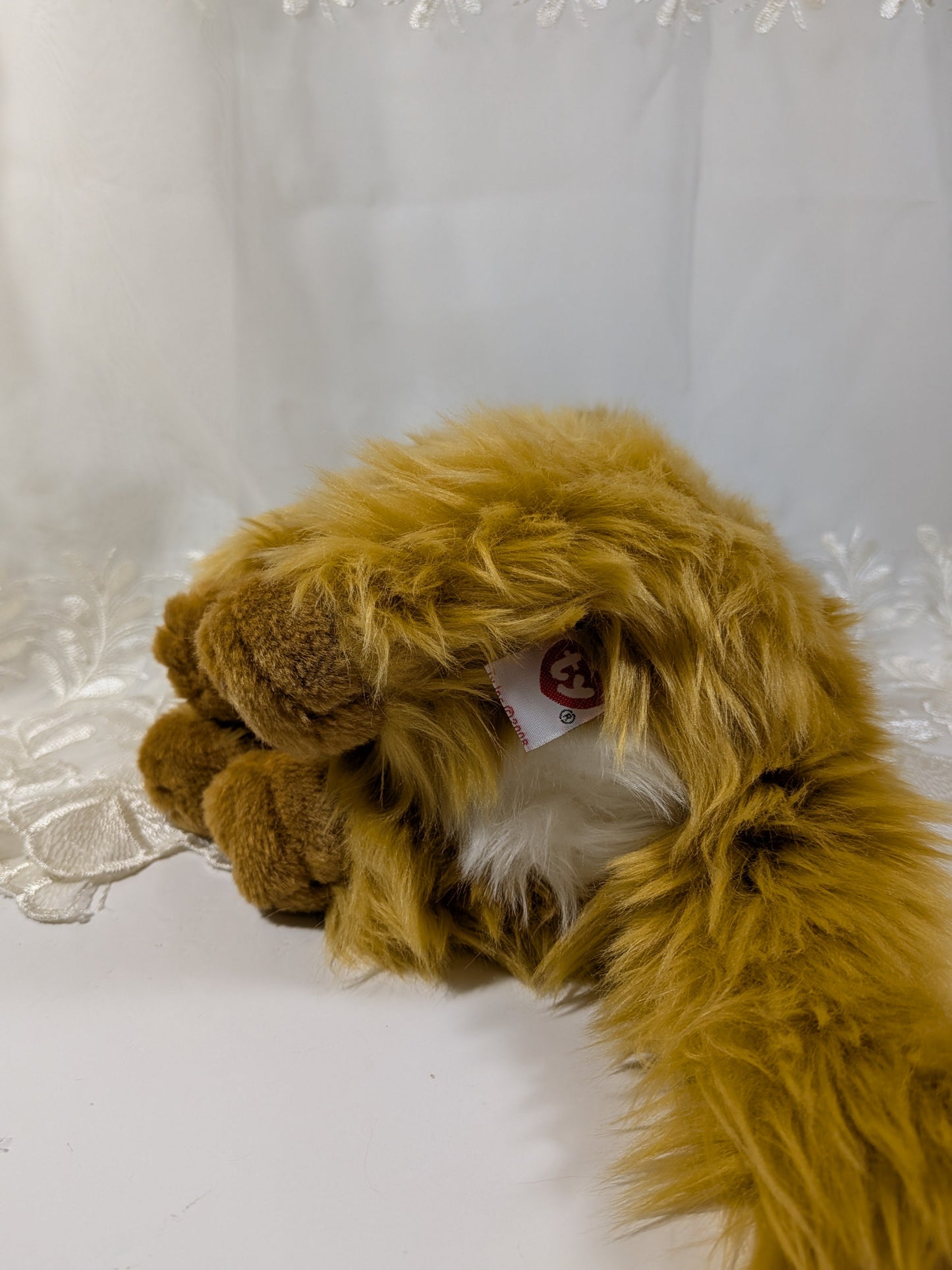 Ty Classic Collection - Monaco the Orange Fluffy Cat (10in) No Tag - Vintage Beanies Canada