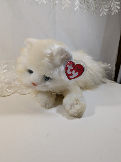 Ty Classic Collection - Peachy the Fluffy Cat (14 in) *Rare* Non - mint Hang Tag - Vintage Beanies Canada