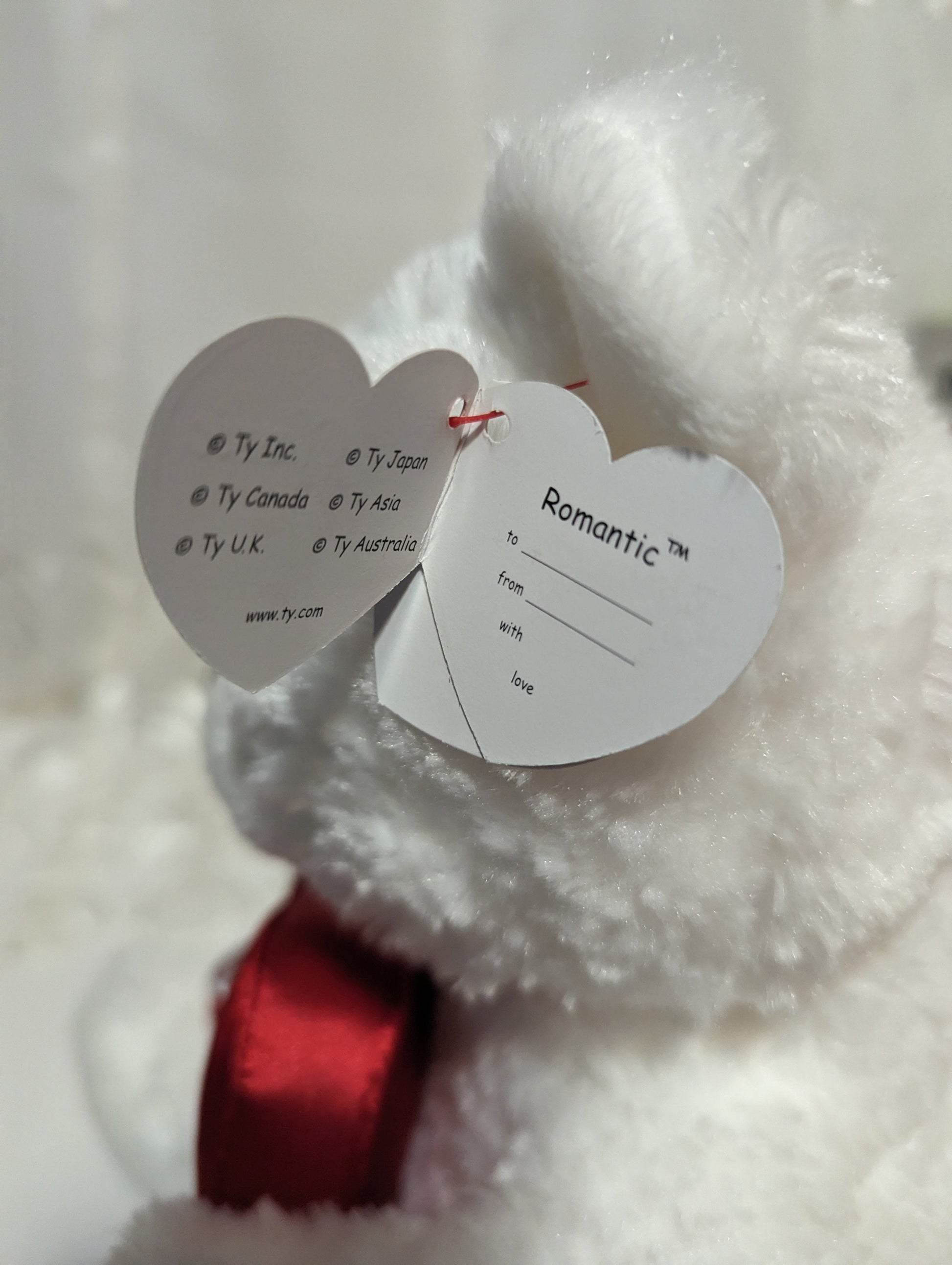 Ty Classic Collection - Romantic The Valentine's Day Bear (14in) - Vintage Beanies Canada