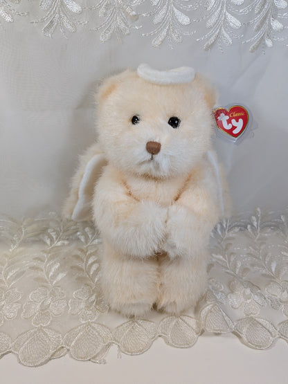 Ty Classic Collection - Saint The Peach Angel Bear (11in) - Vintage Beanies Canada