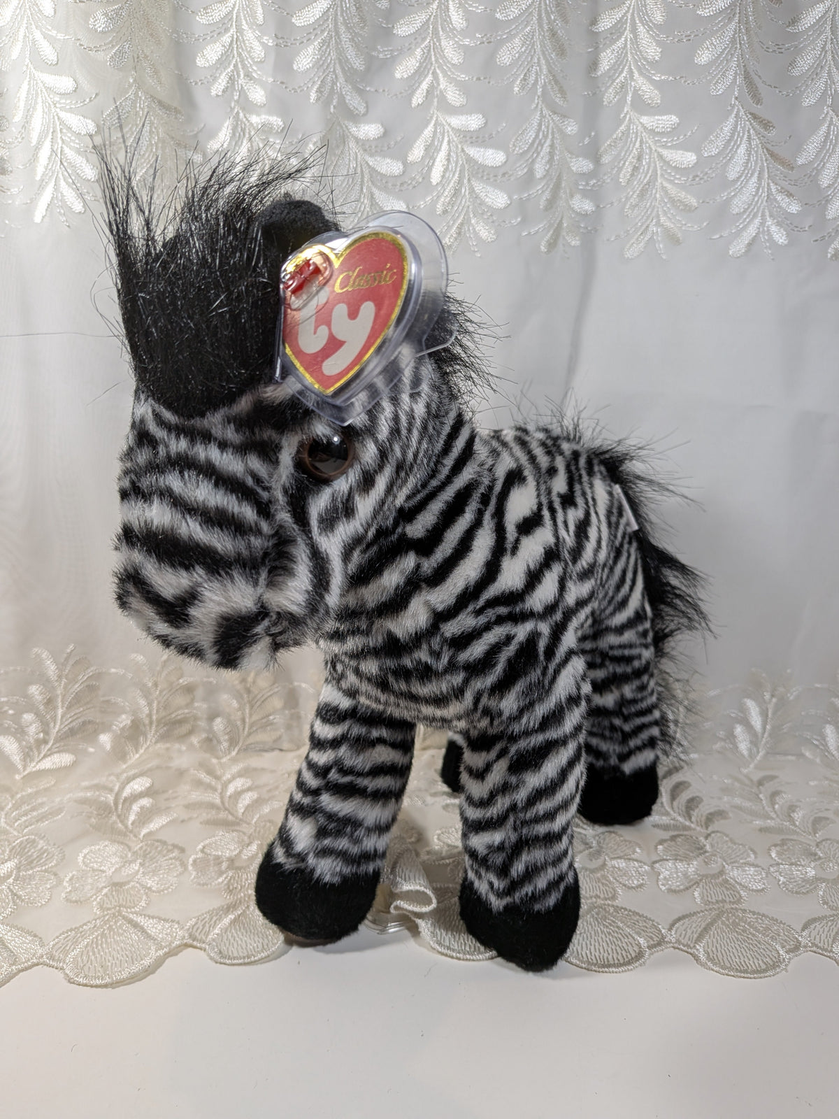 Ty Classic Collection - Serengeti The Zebra (11in) - Vintage Beanies Canada