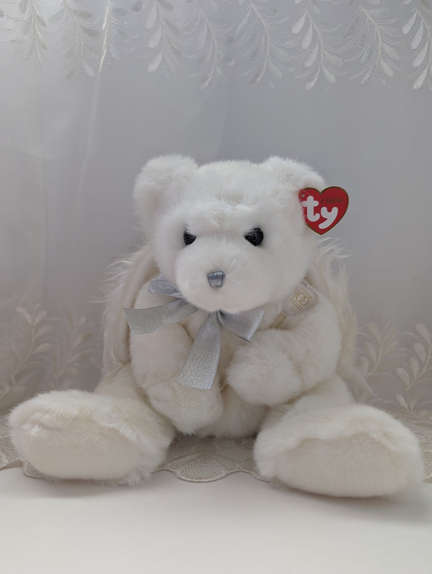 Ty Classic Collection - Snow Angel The White Angel Bear (Japanese exclusive) 12in - Near Mint Tag - Vintage Beanies Canada