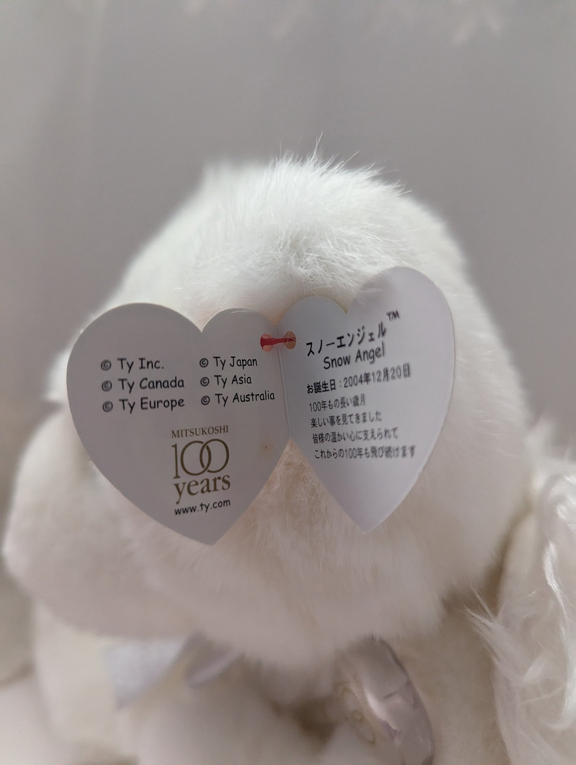 Ty Classic Collection - Snow Angel The White Angel Bear (Japanese exclusive) 12in - Near Mint Tag - Vintage Beanies Canada