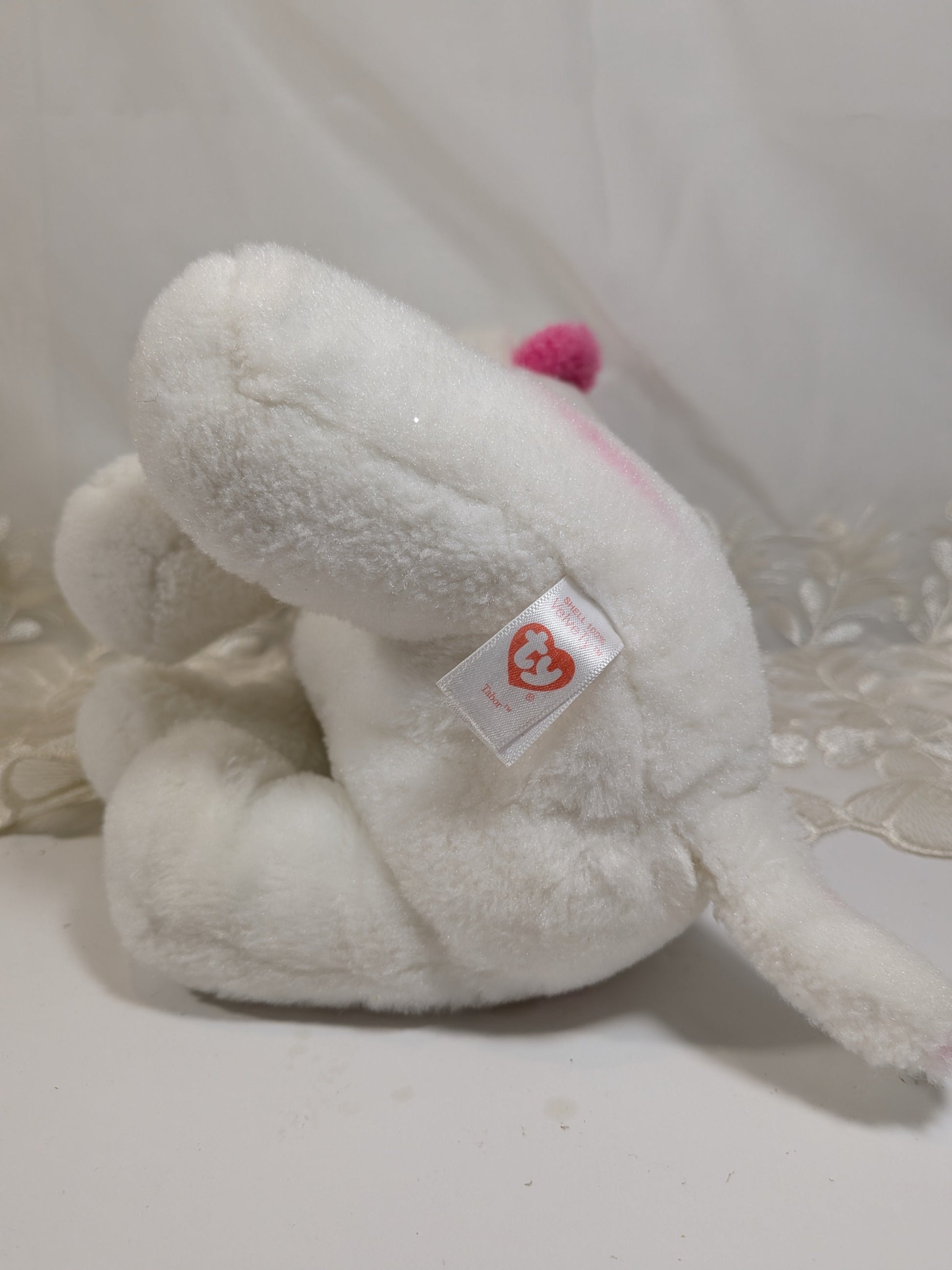 Ty Classic - Tabor the White Tiger (9.5in) no tag - Vintage Beanies Canada