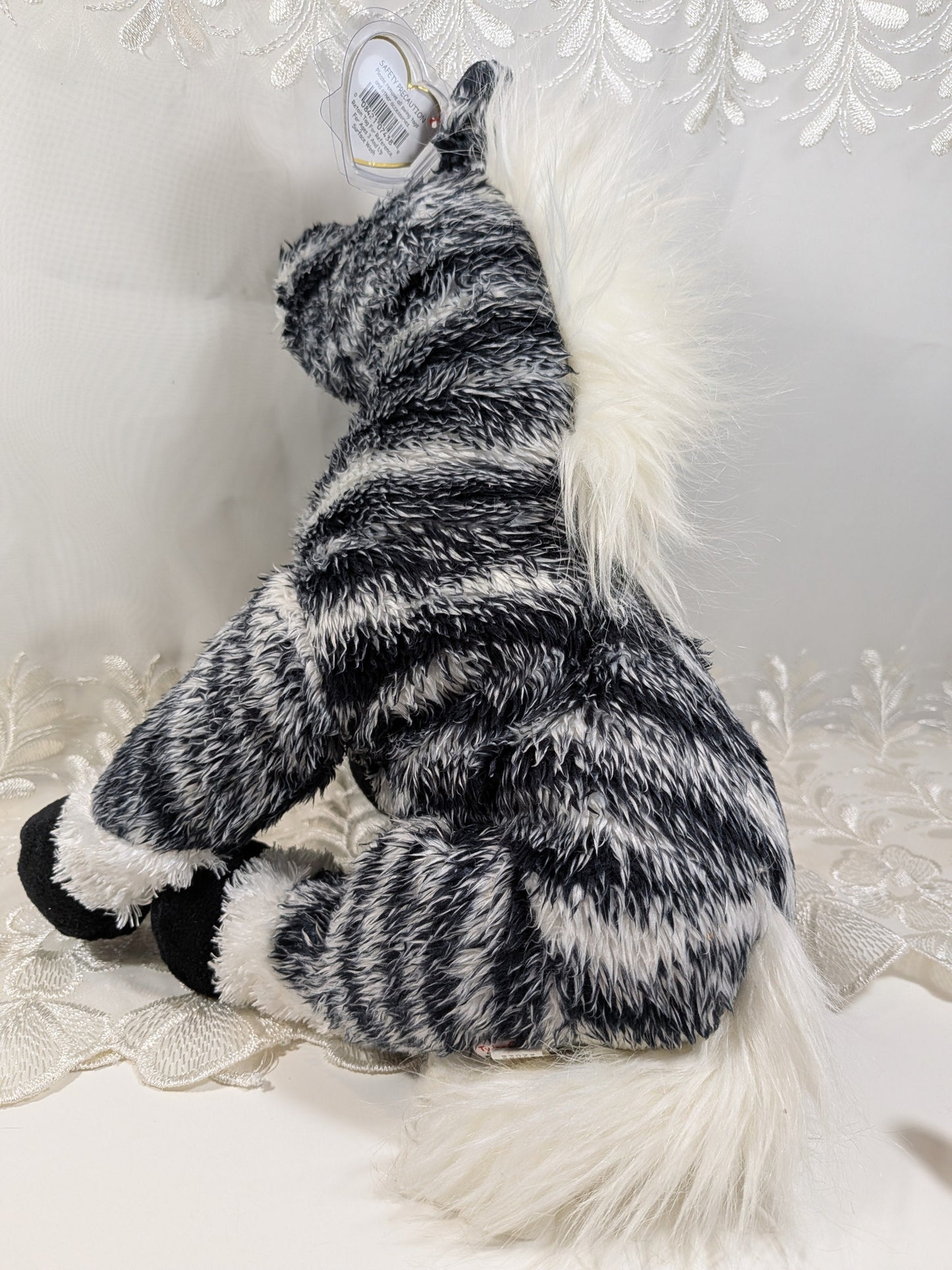 Ty Classics Collection - Kivu the Zebra (12 in) Creased Tag - Vintage Beanies Canada