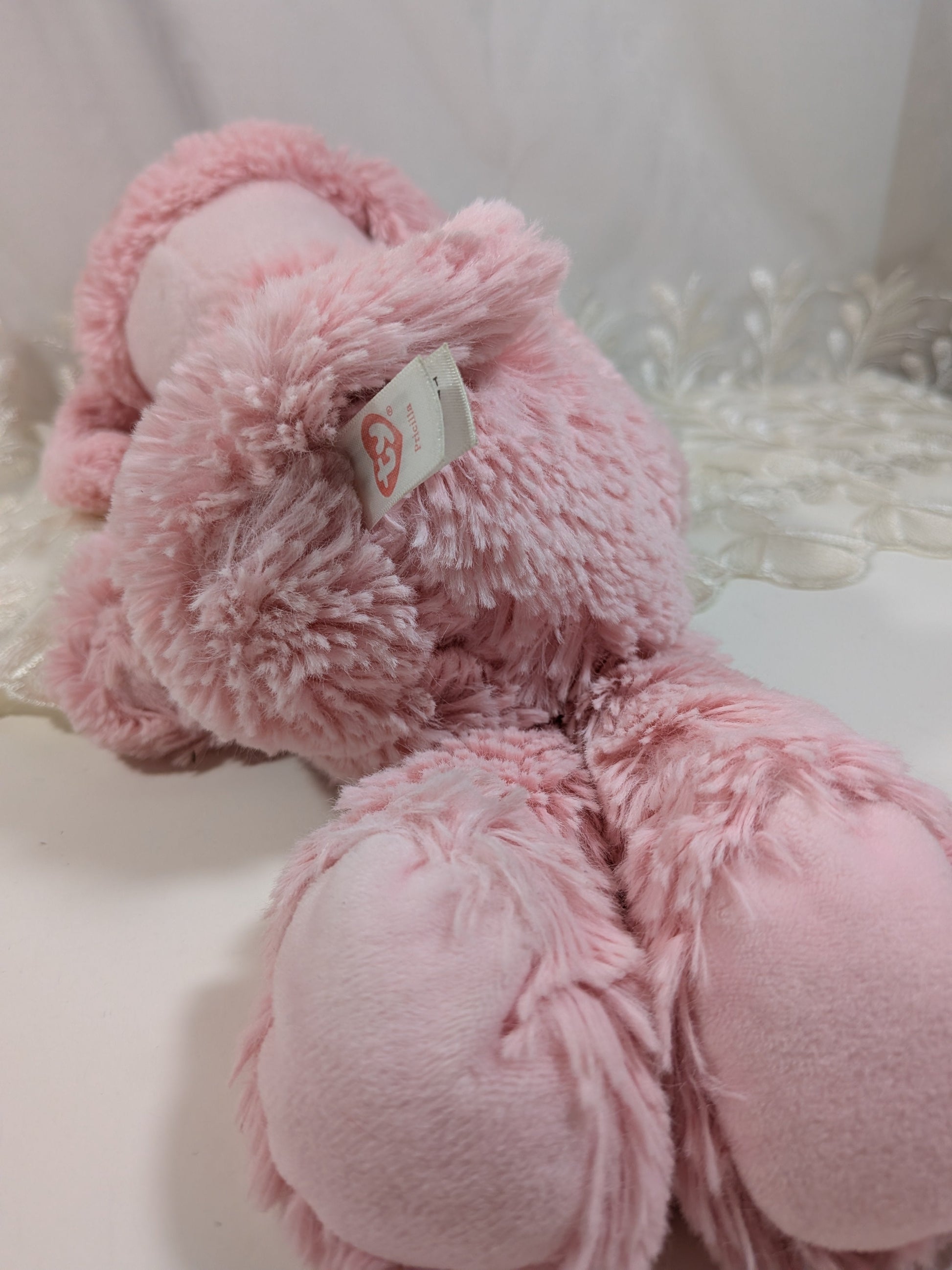 Ty Cuddlys Collection - Pricilla The Pink Poodle Dog (13in) *Rare* No Hang Tag - Vintage Beanies Canada