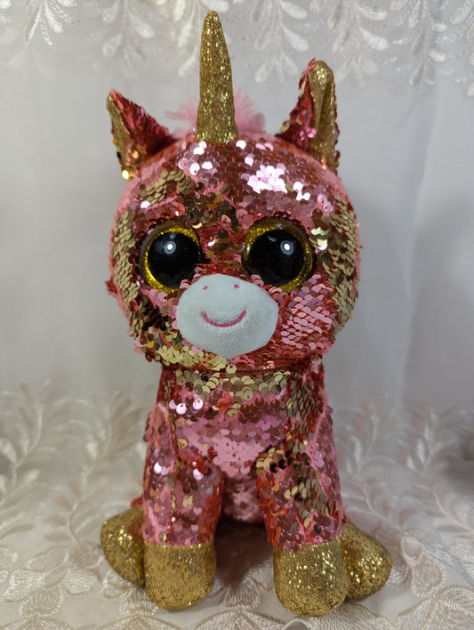 Ty Flippables - Sunset The Sequined Unicorn (10 in) No Tag - Vintage Beanies Canada