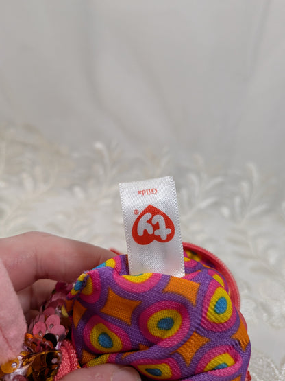 Ty Gear - Gilda The Pink Sequined Flamingo Coin Purse (5in) No tag - Vintage Beanies Canada