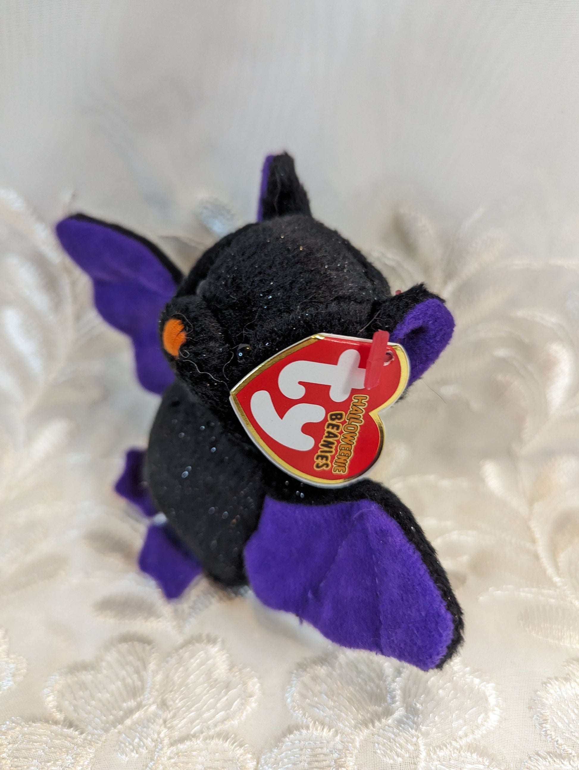 Ty Halloweenie Beanie - Scarem The Black Halloween Bat (4in) *Tiny* - Vintage Beanies Canada