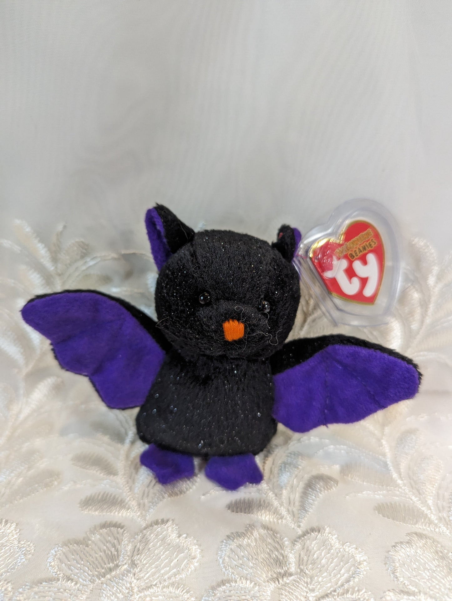 Ty Halloweenie Beanie - Scarem The Black Halloween Bat (4in) *Tiny* - Vintage Beanies Canada