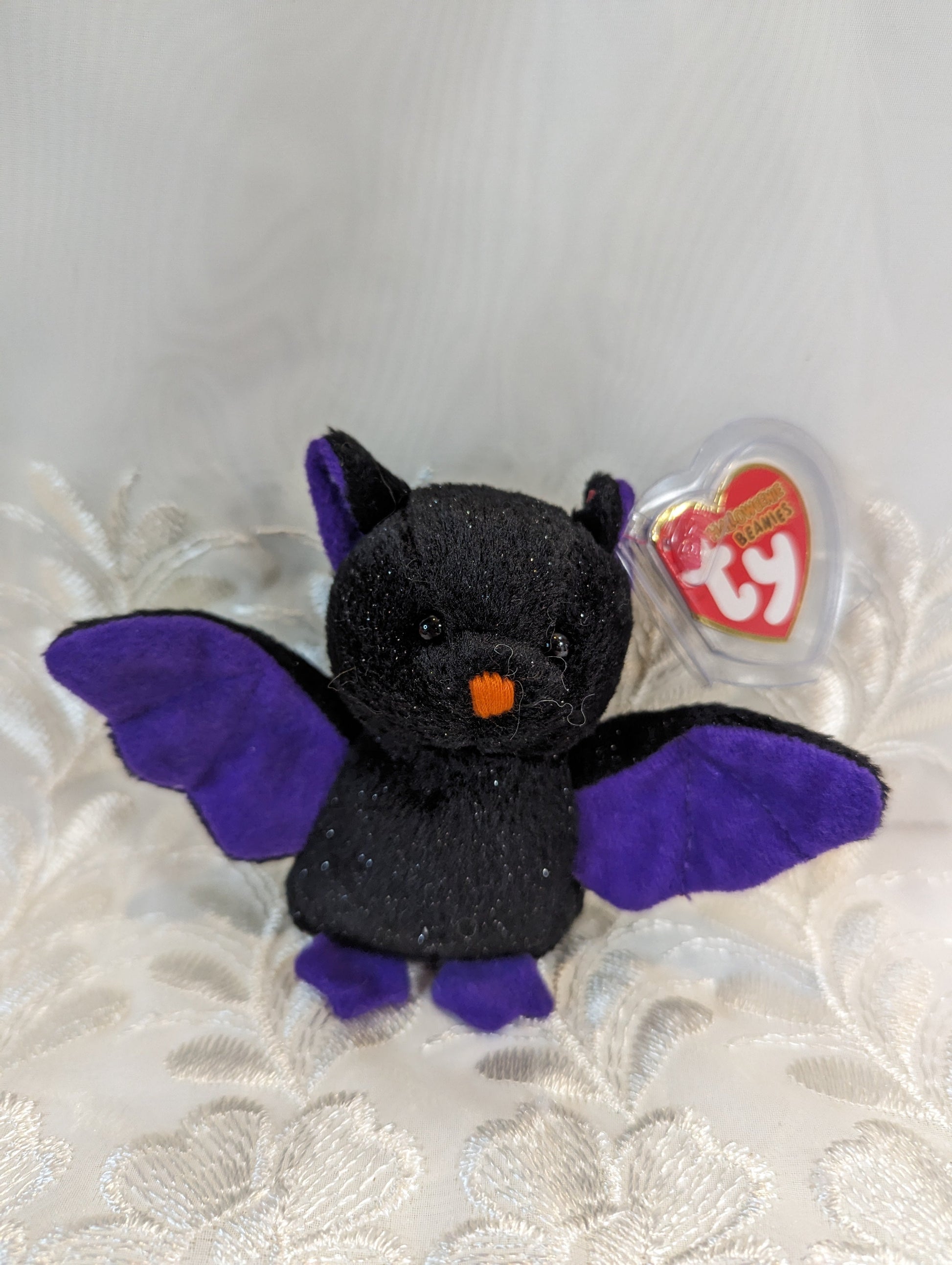 Ty Halloweenie Beanie - Scarem The Black Halloween Bat (4in) *Tiny* - Vintage Beanies Canada