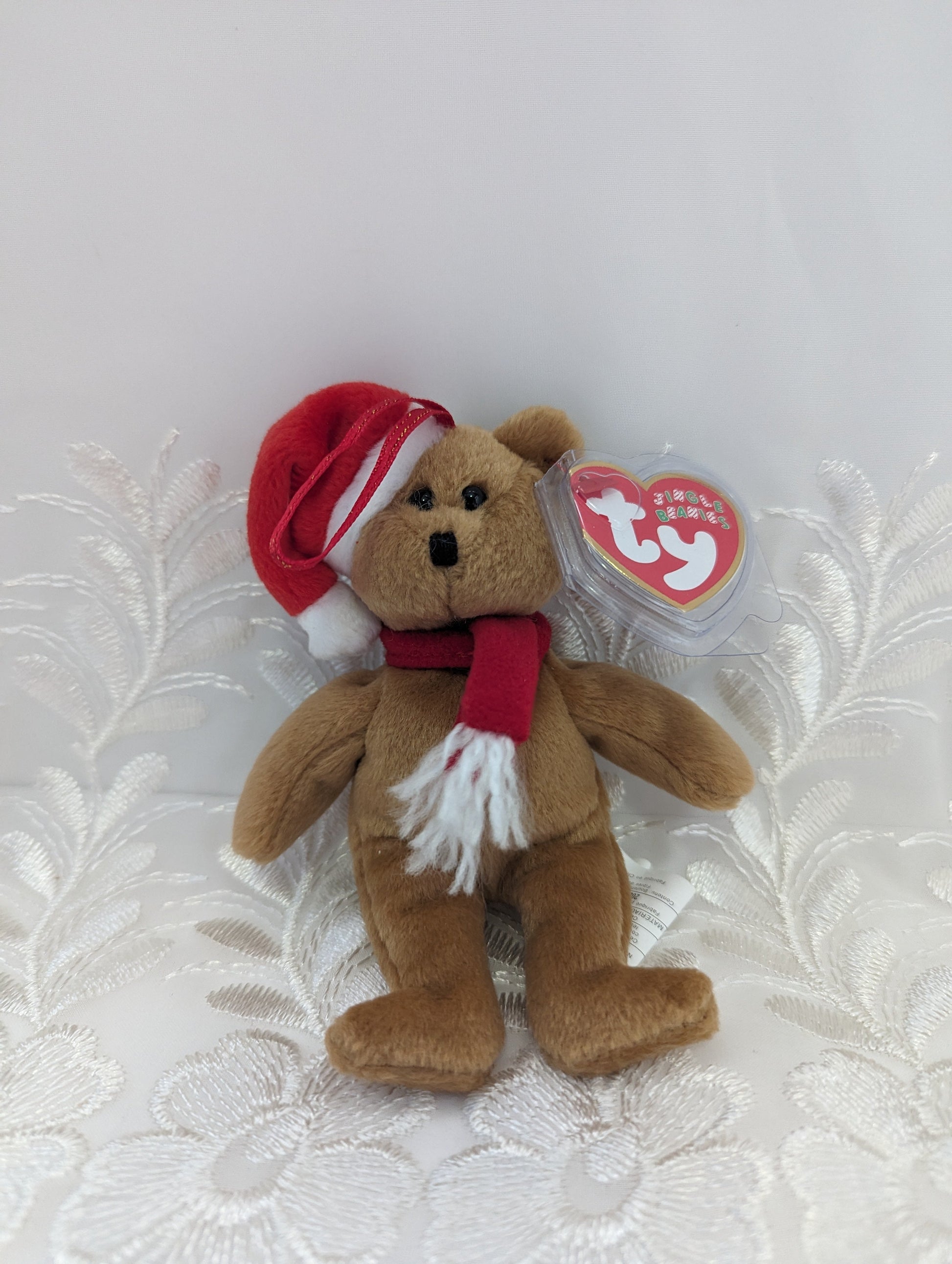 Ty Jingle Beanie 1997 Holiday Teddy The Bear (5in) Christmas