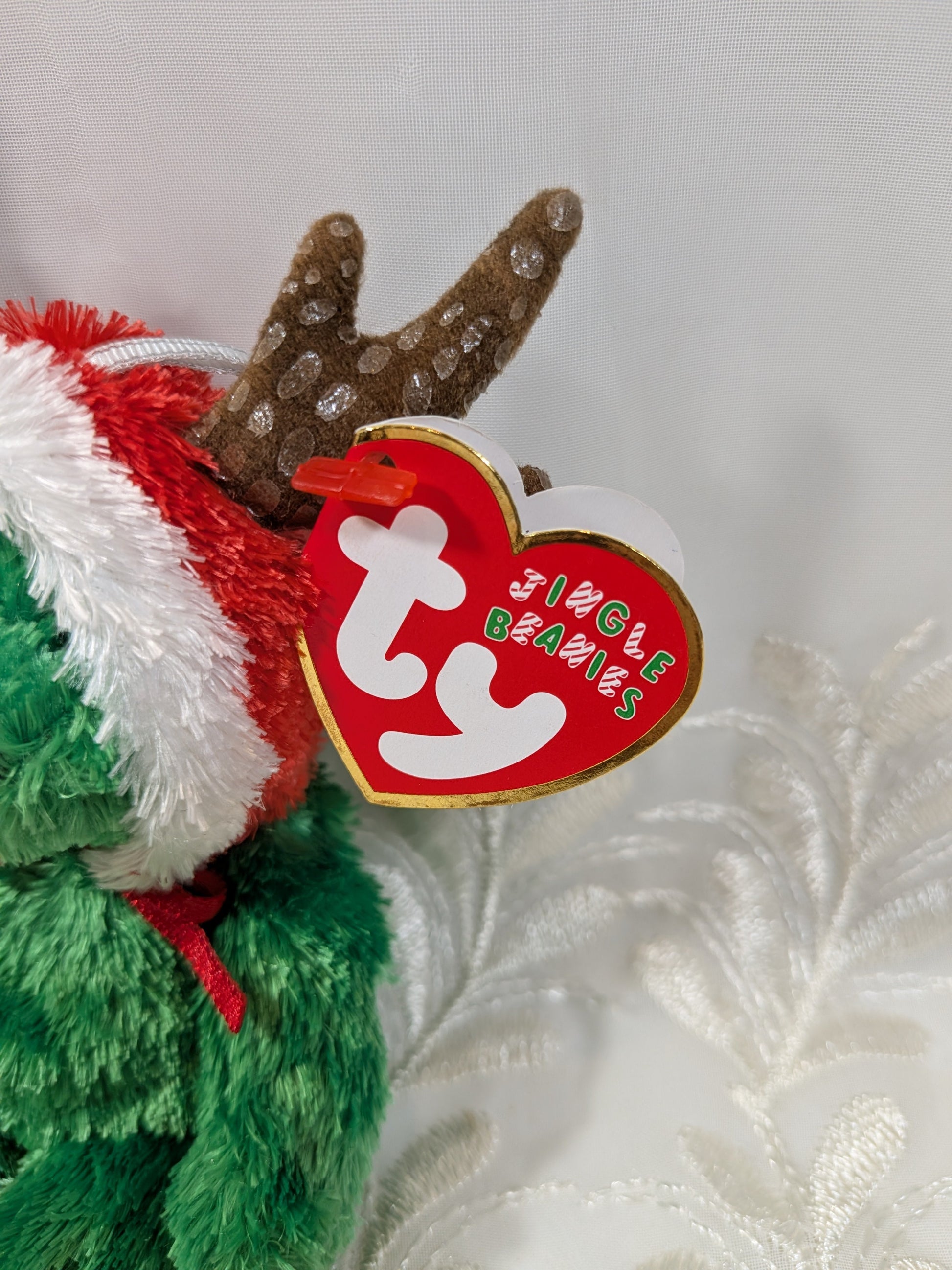 Ty Jingle Beanie - 2002 Holiday Teddy The Green Bear (5in) Christmas Tree Ornament - Vintage Beanies Canada